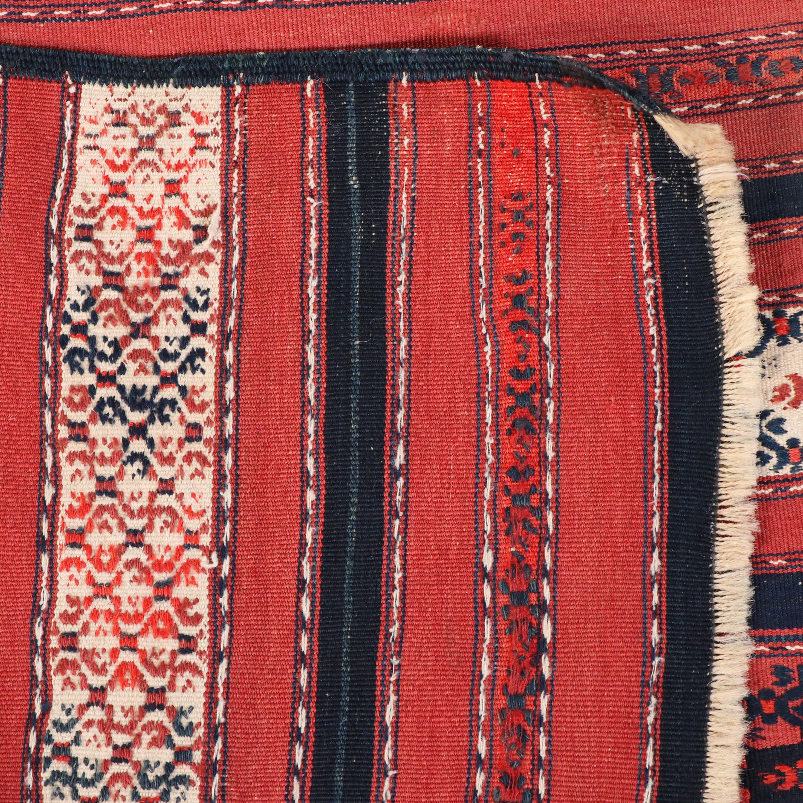 5'2 x 9' Handwoven Moroccan Zemmour Kilim Area Rug