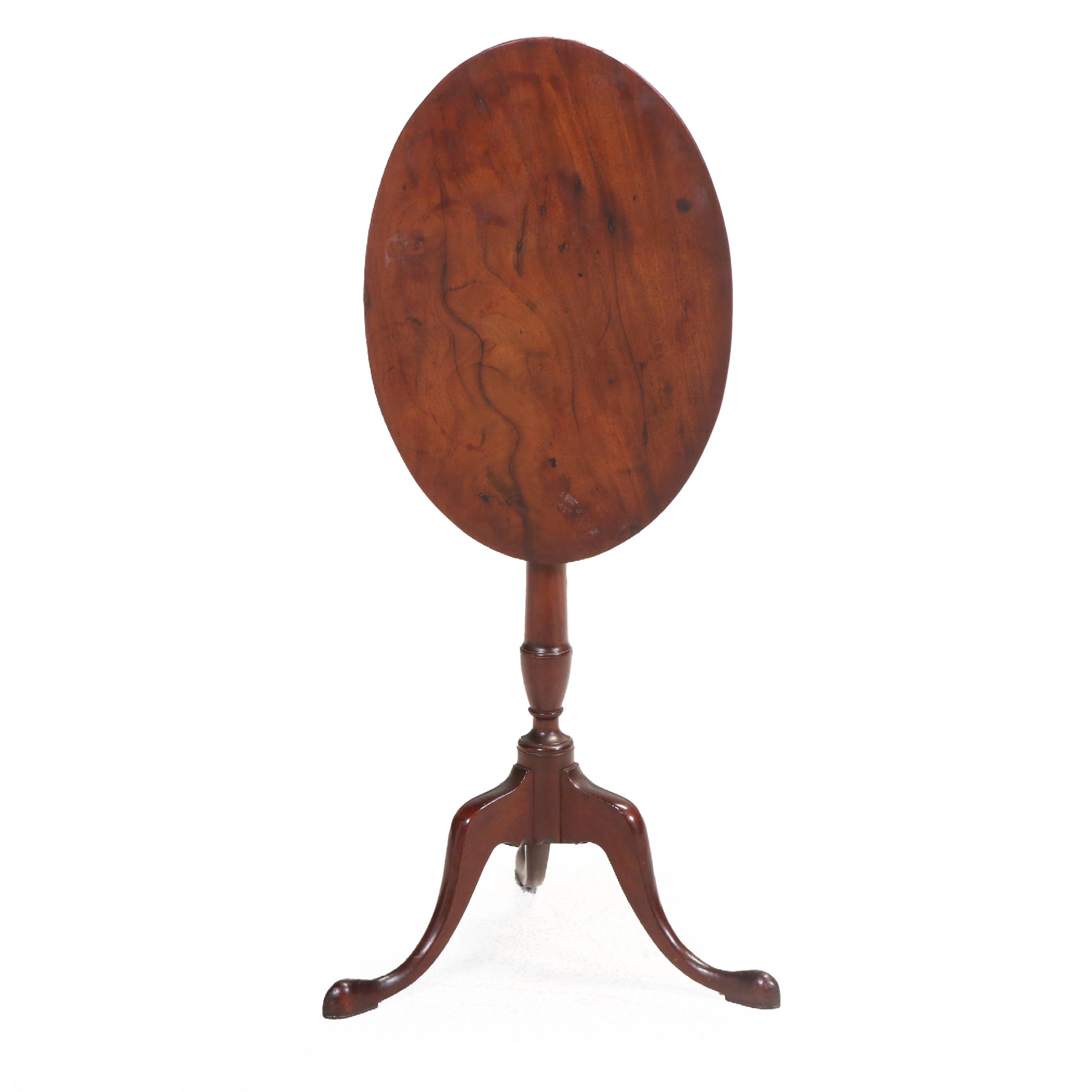 Federal Mahogany Tilt-Top Candlestand, Late 18th/Early 19th Century
