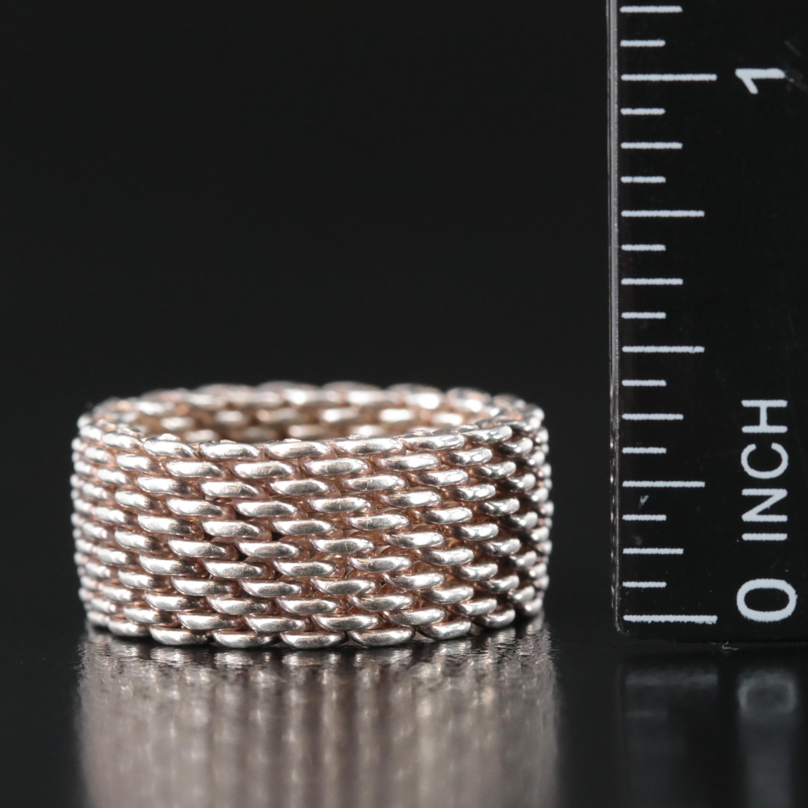 Tiffany & Co. Somerset Sterling Mesh Ring