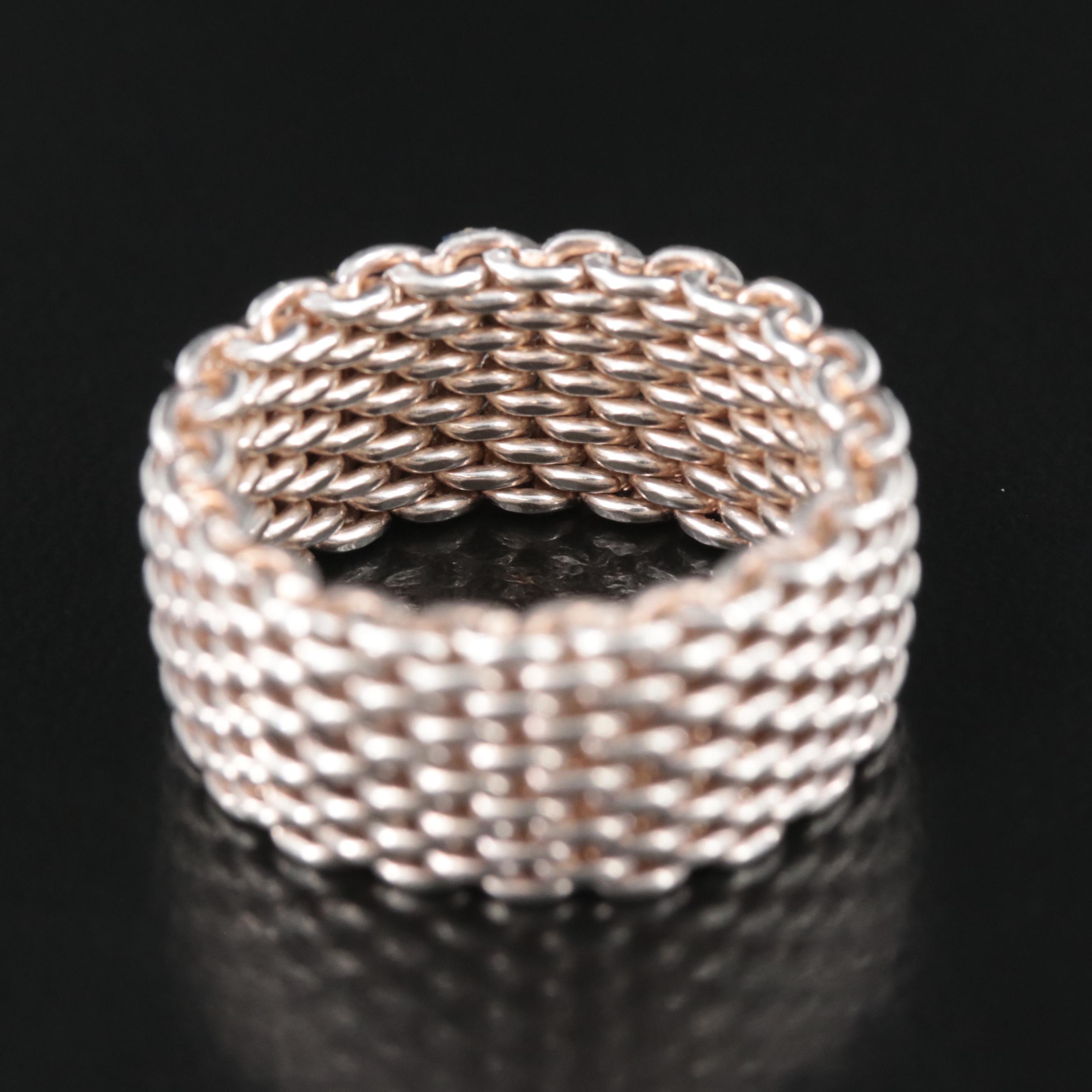 Tiffany & Co. Somerset Sterling Mesh Ring