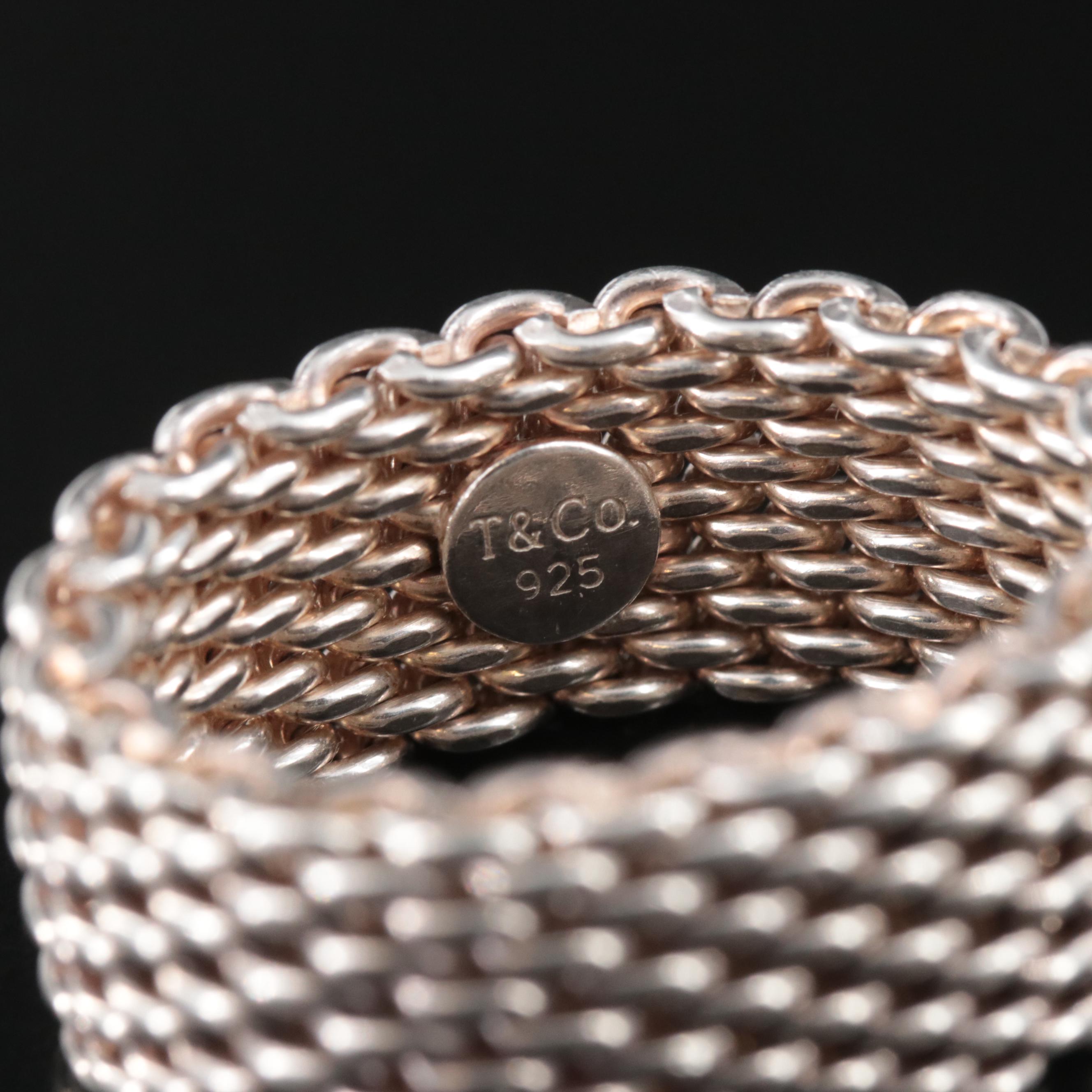 Tiffany & Co. Somerset Sterling Mesh Ring