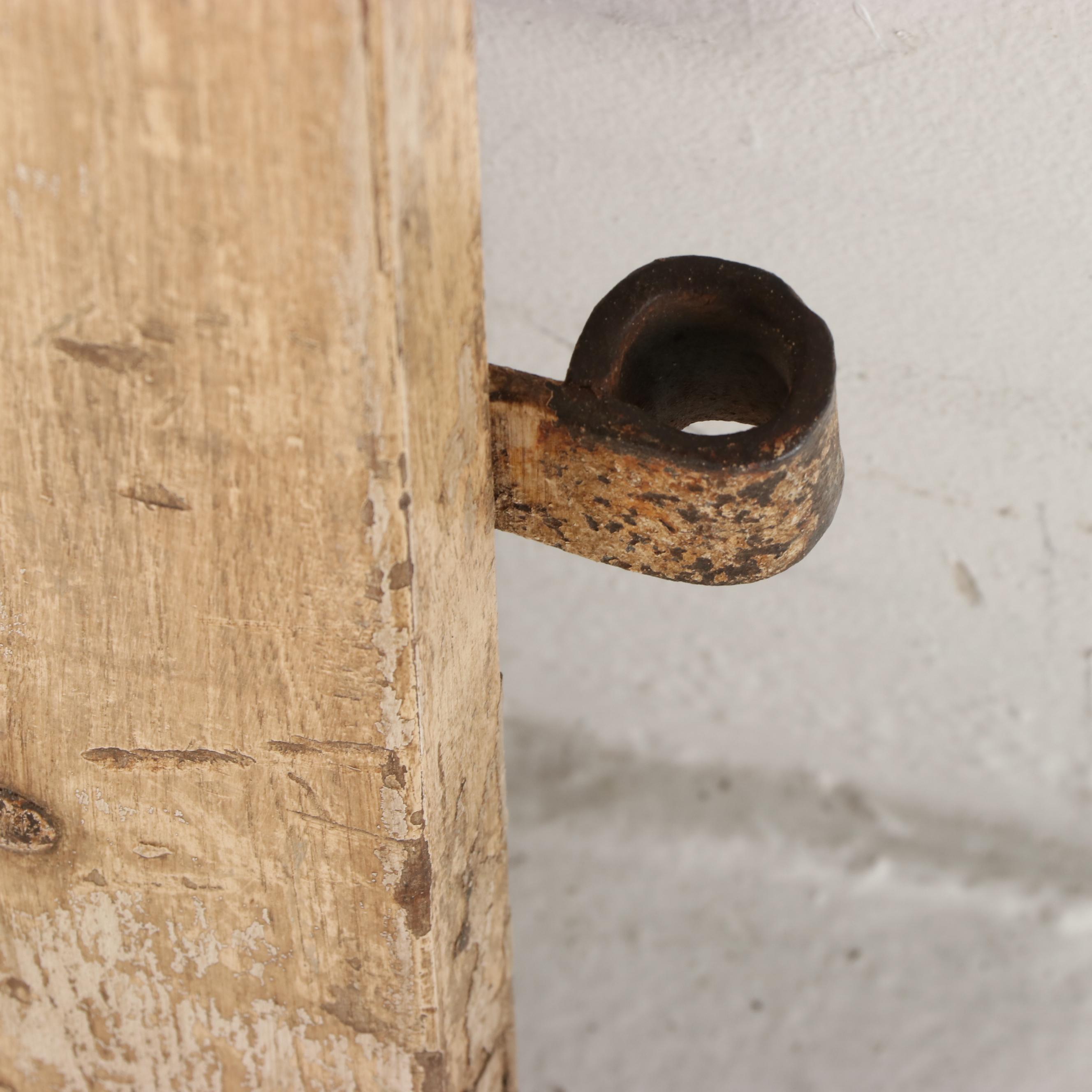 Pair of Five-Panel Inset Wooden Doors, Antique