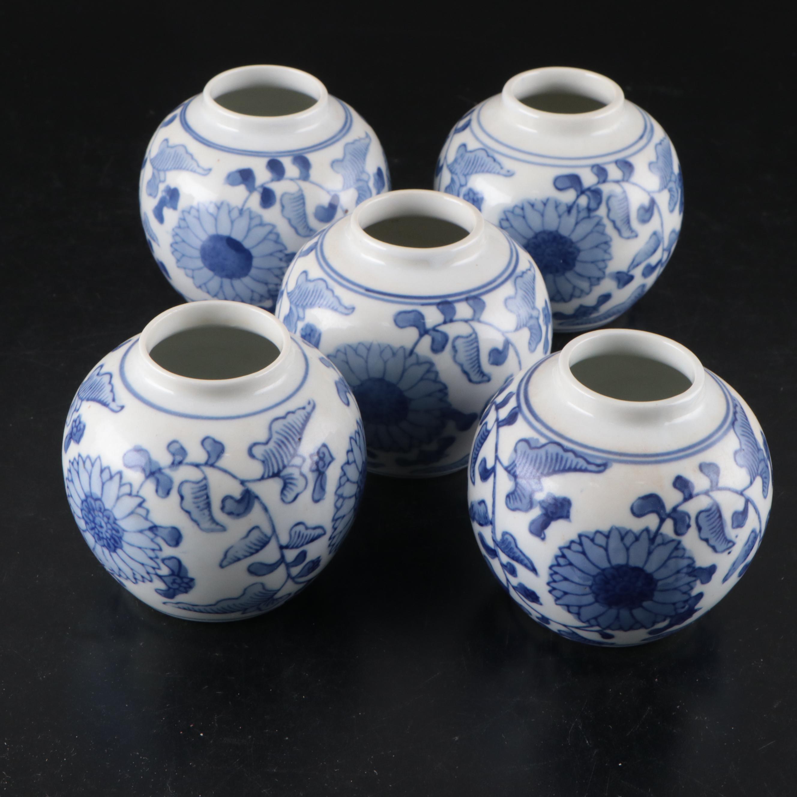 Chinese Blue and White Porcelain Bowl with More East Asian Blue and White Décor