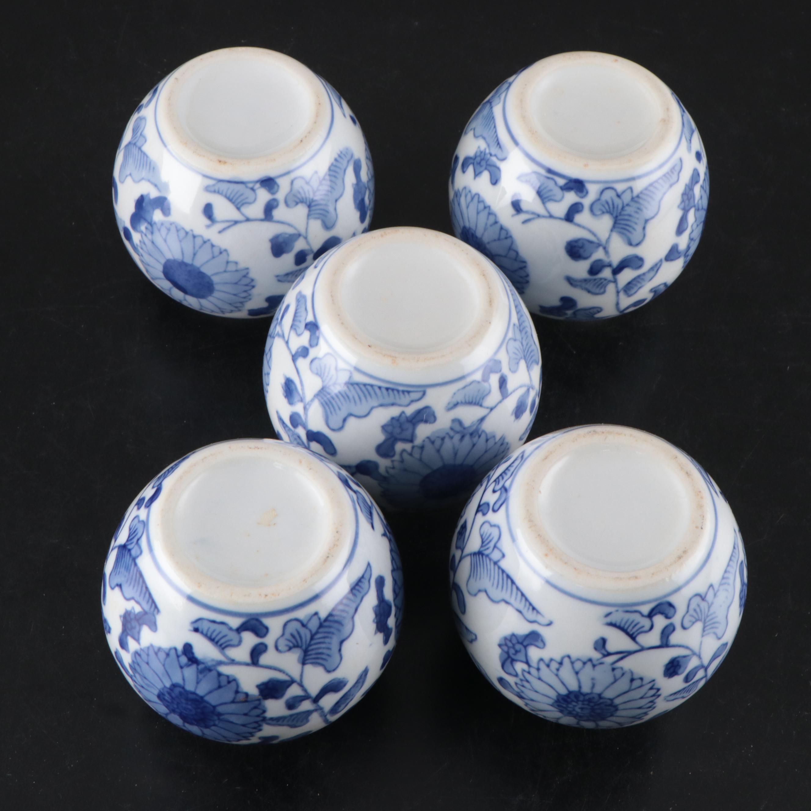 Chinese Blue and White Porcelain Bowl with More East Asian Blue and White Décor