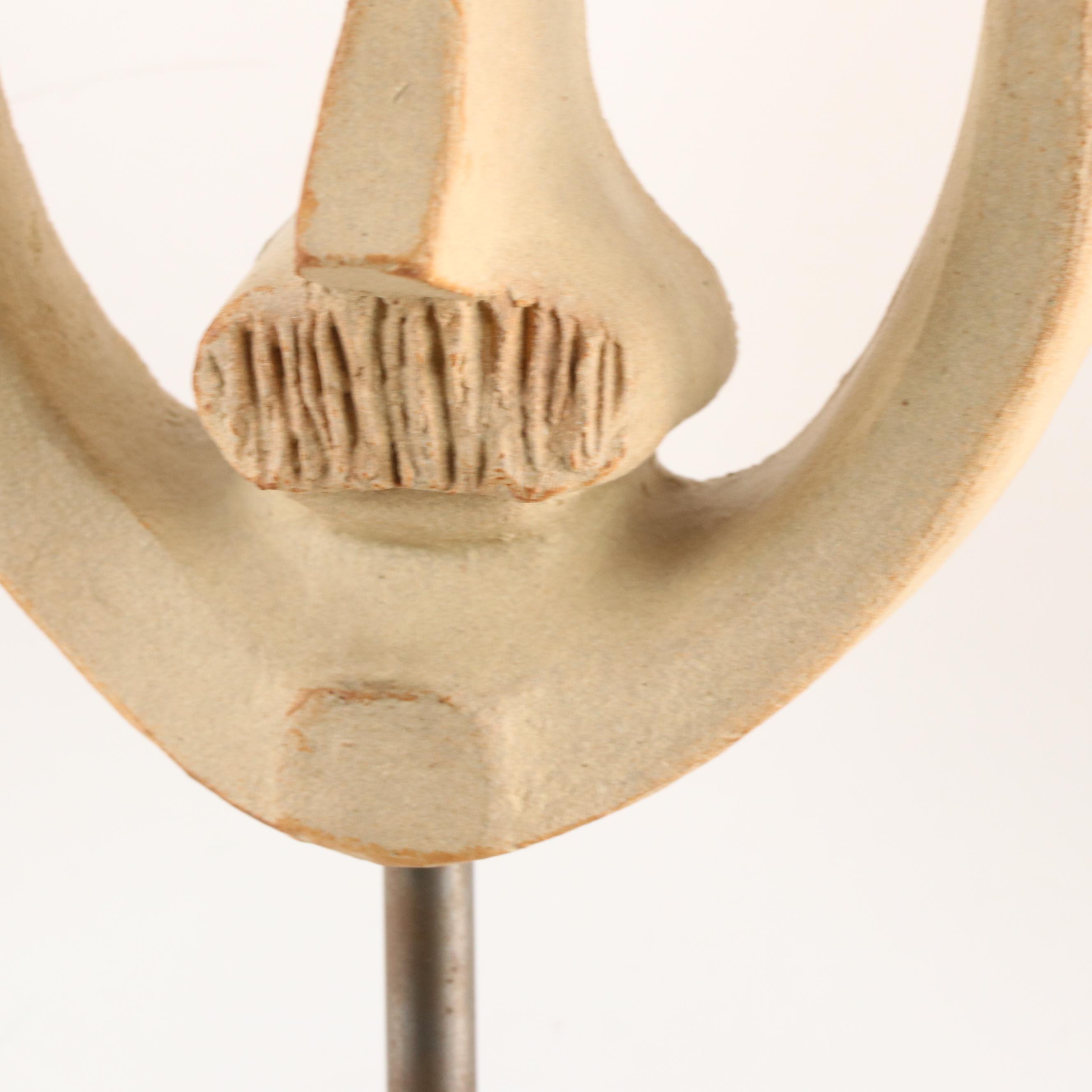 Bennington Potters Male Bust Mixed Media Sculpture