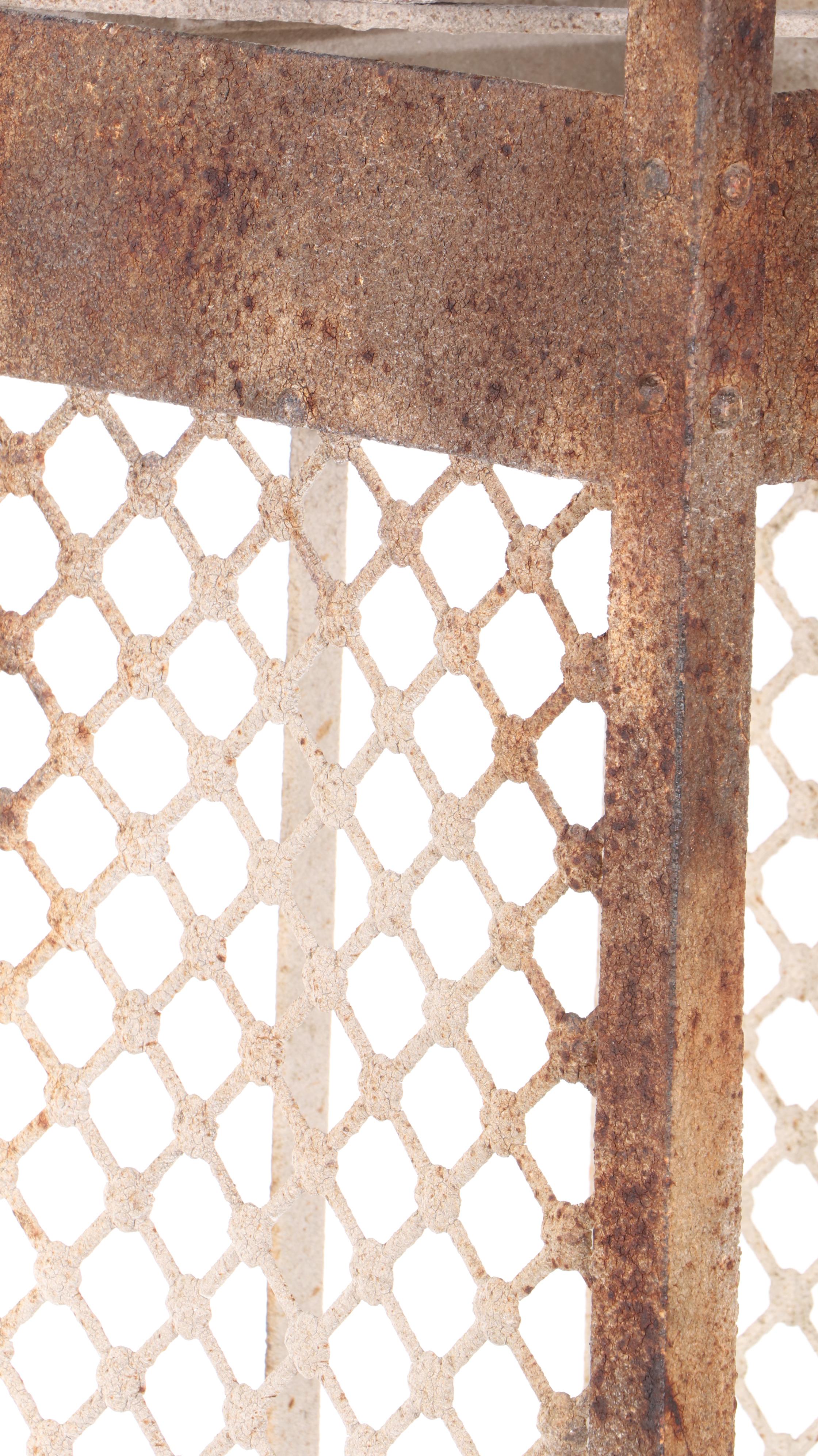 Wrought Iron Architectural Salvage Garden Obelisk Pillars, Antique