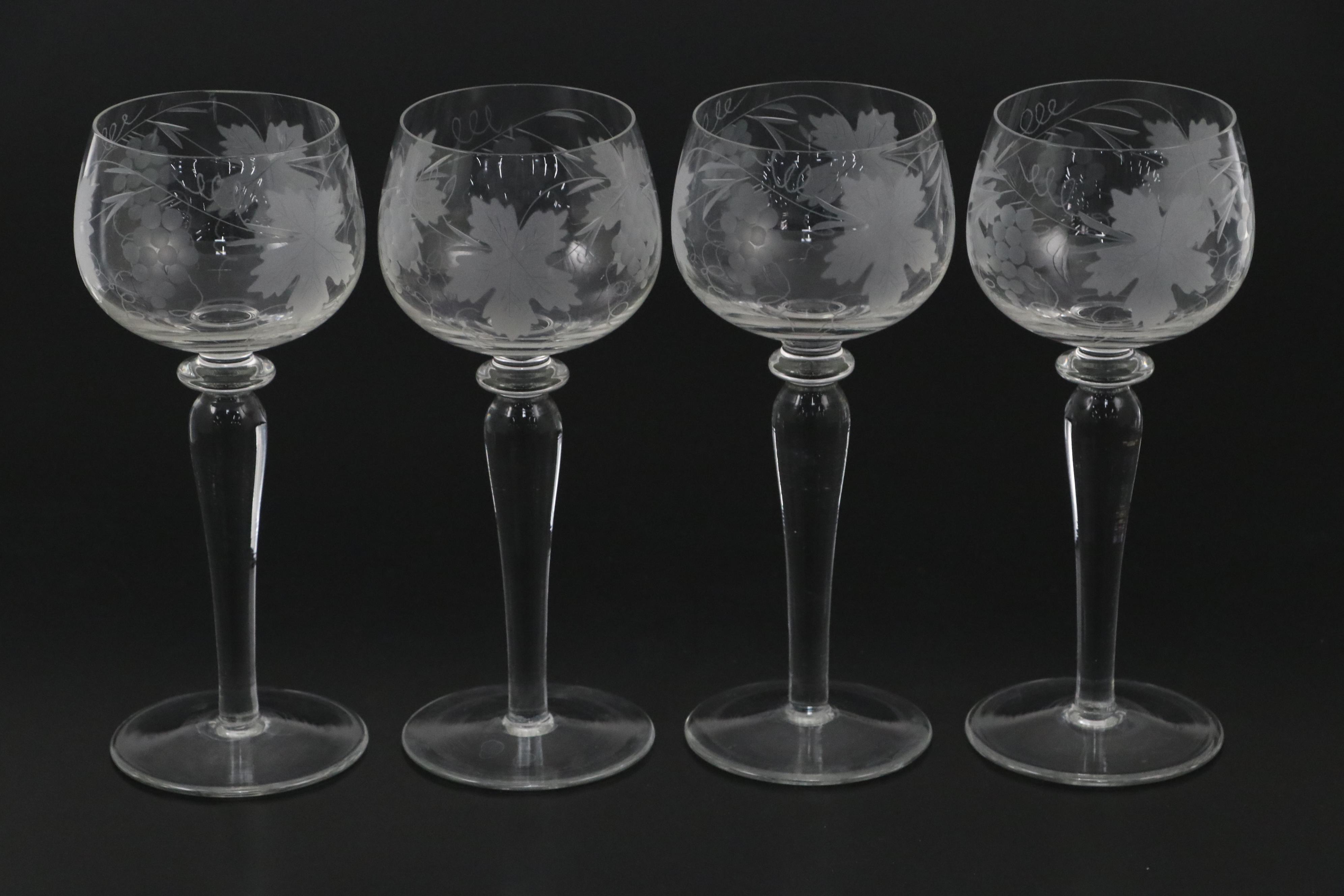 Baccarat Decanter with Other Stemware and Pitcher