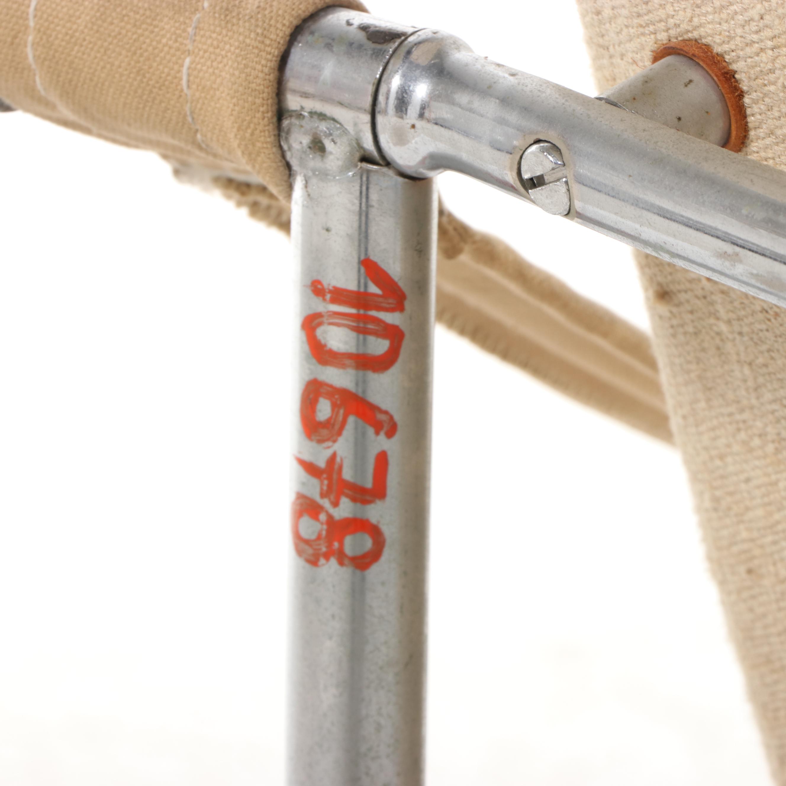 Pair of Viliam Chlebo T2407 Canvas Lounge Chairs, Late 20th Century