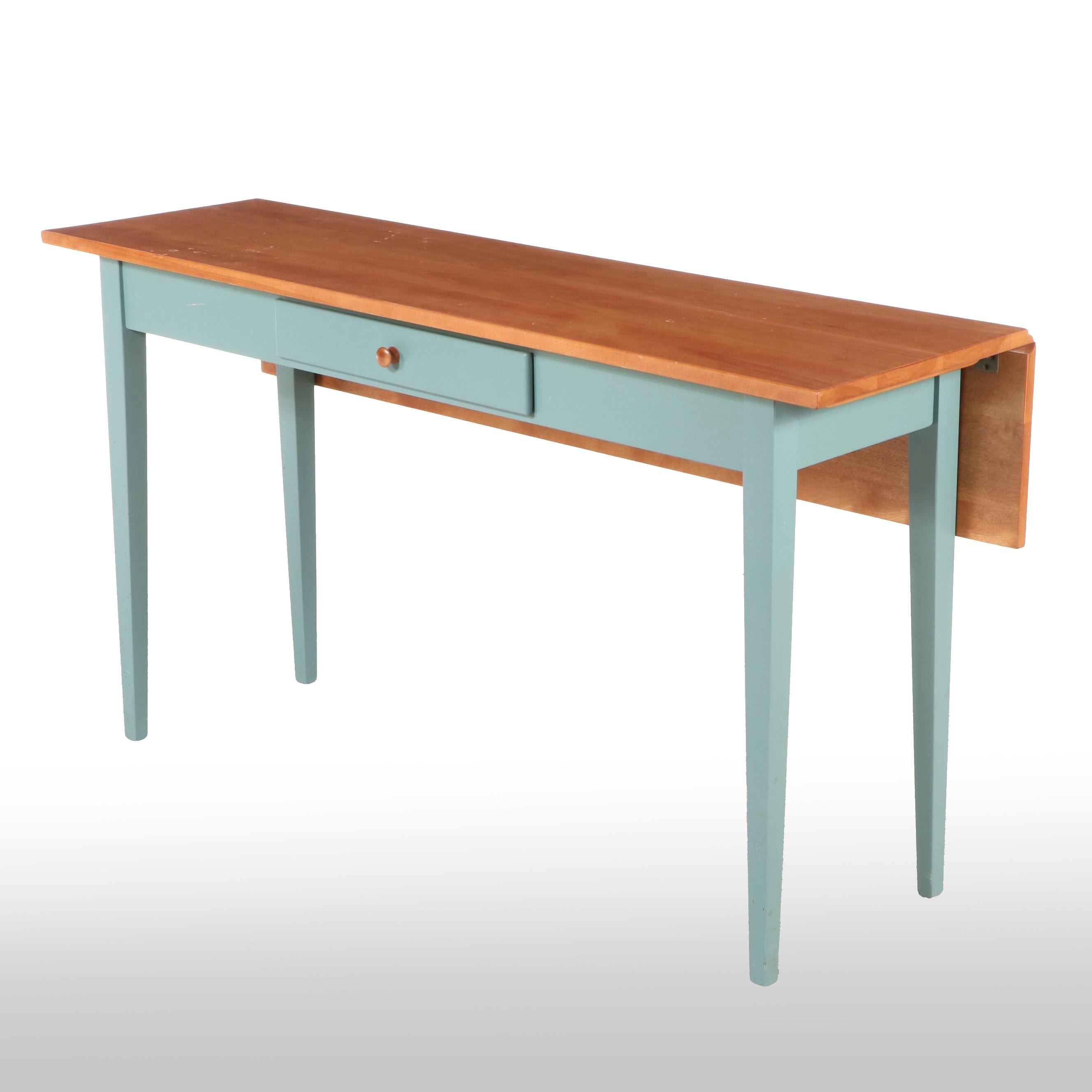 Nichols & Stone Shaker Style Drop-Leaf Work Table