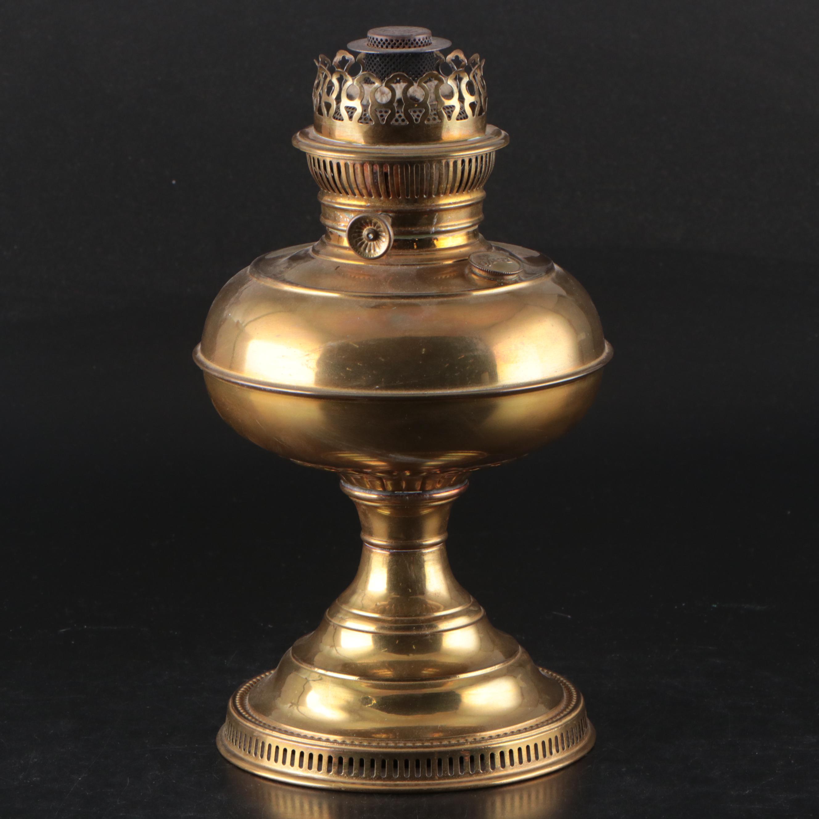 Rayo Brass and Glass Hurricane Kerosene Lamp