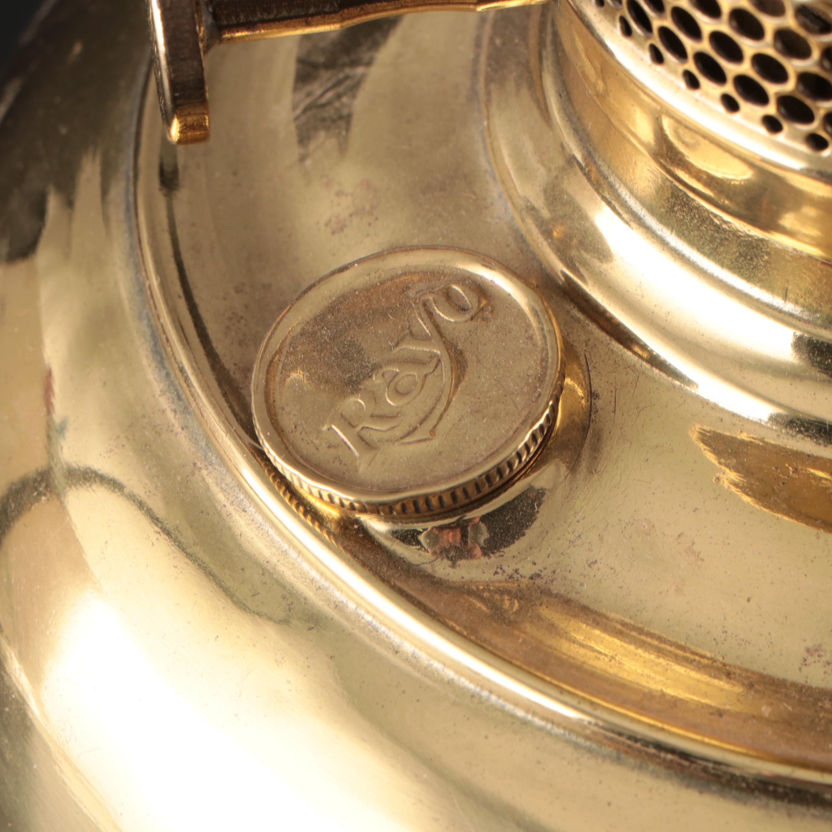 Rayo Brass and Glass Hurricane Kerosene Lamp