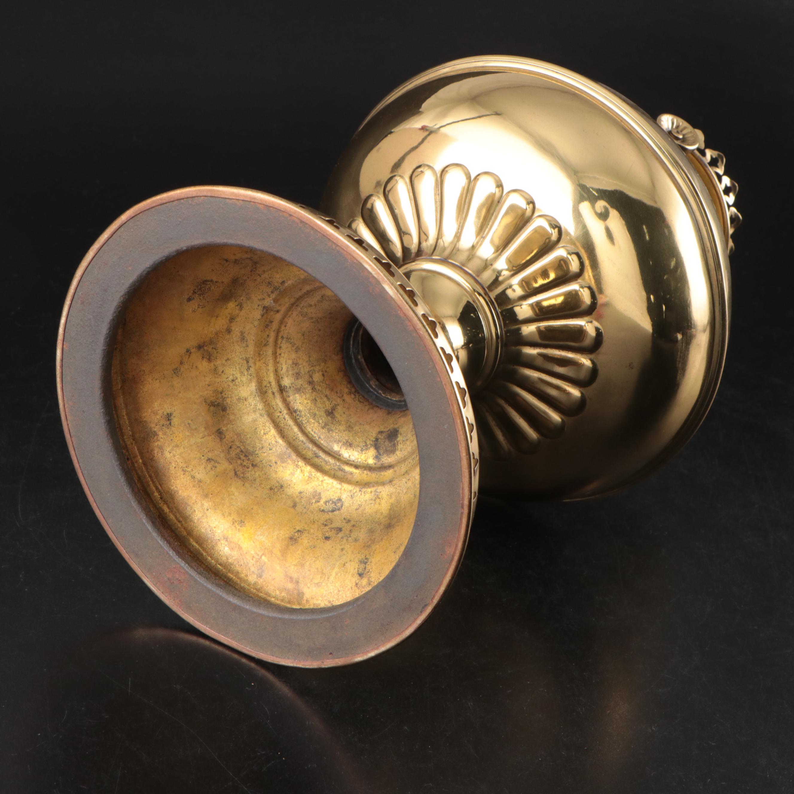 Rayo Brass and Glass Hurricane Kerosene Lamp