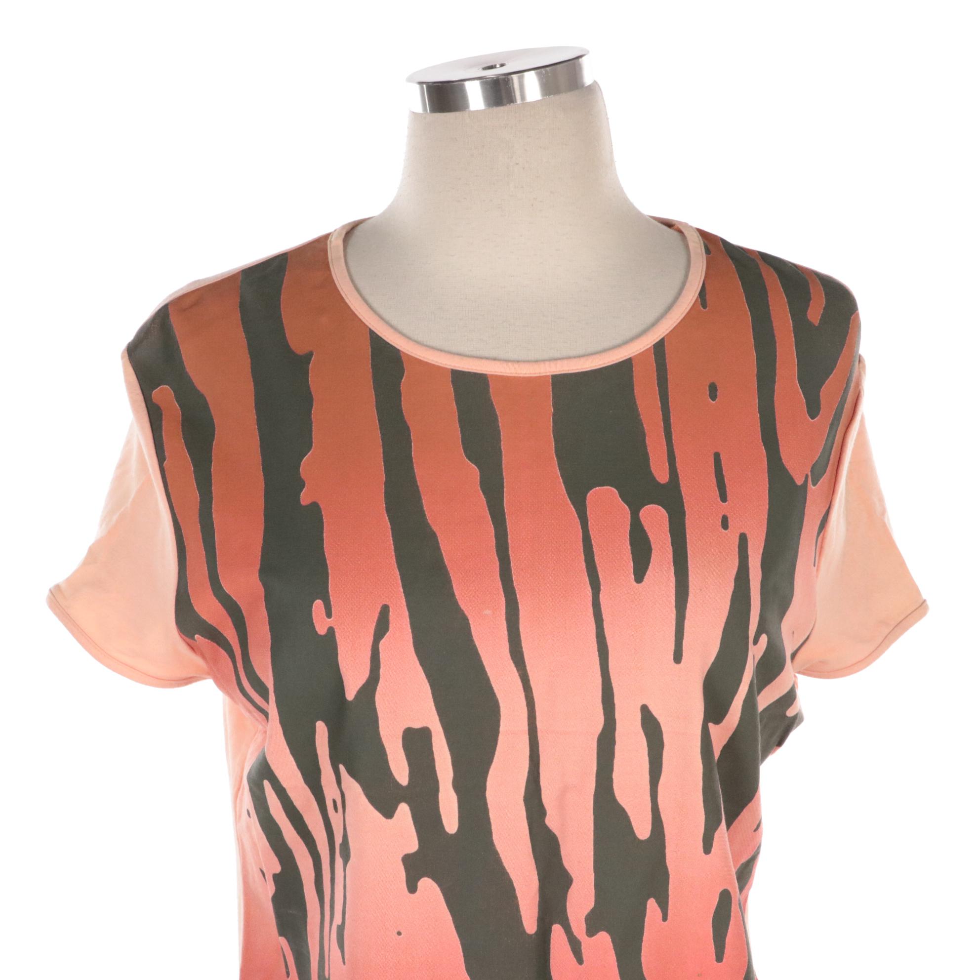 Karl Lagerfeld and Christian Lacroix Printed Cotton Blend T-Shirts