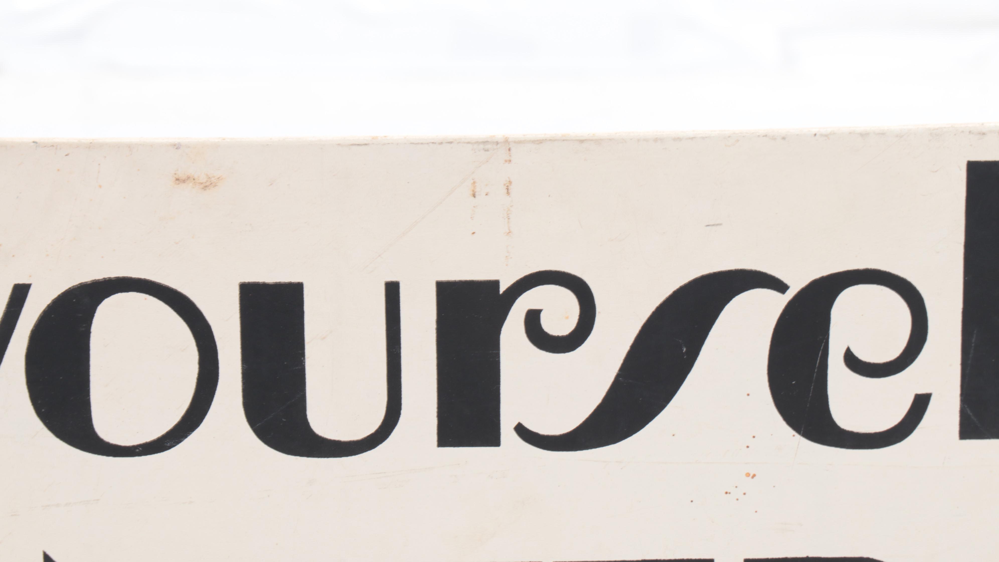 S.S. United States Ocean Liner Advertising Sign, Mid-20th Century