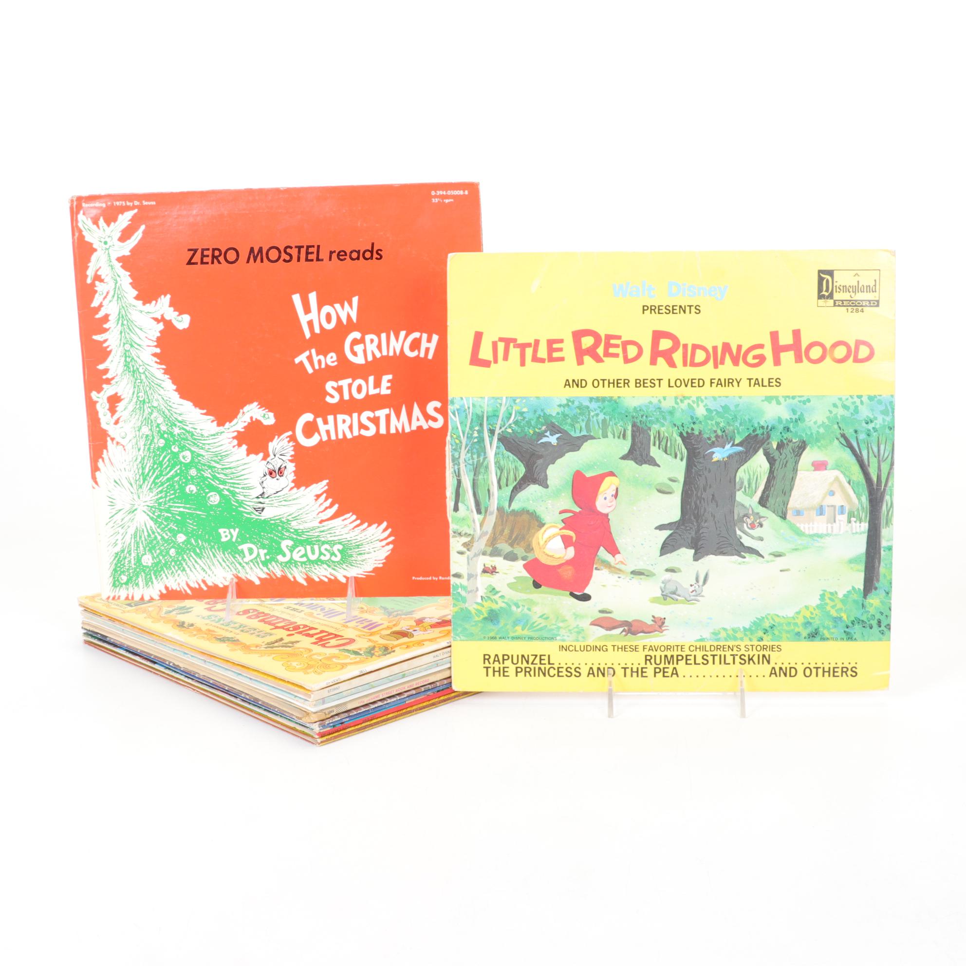 Children's Record Collection Featuring Mickey Mouse, Sesame Street and More