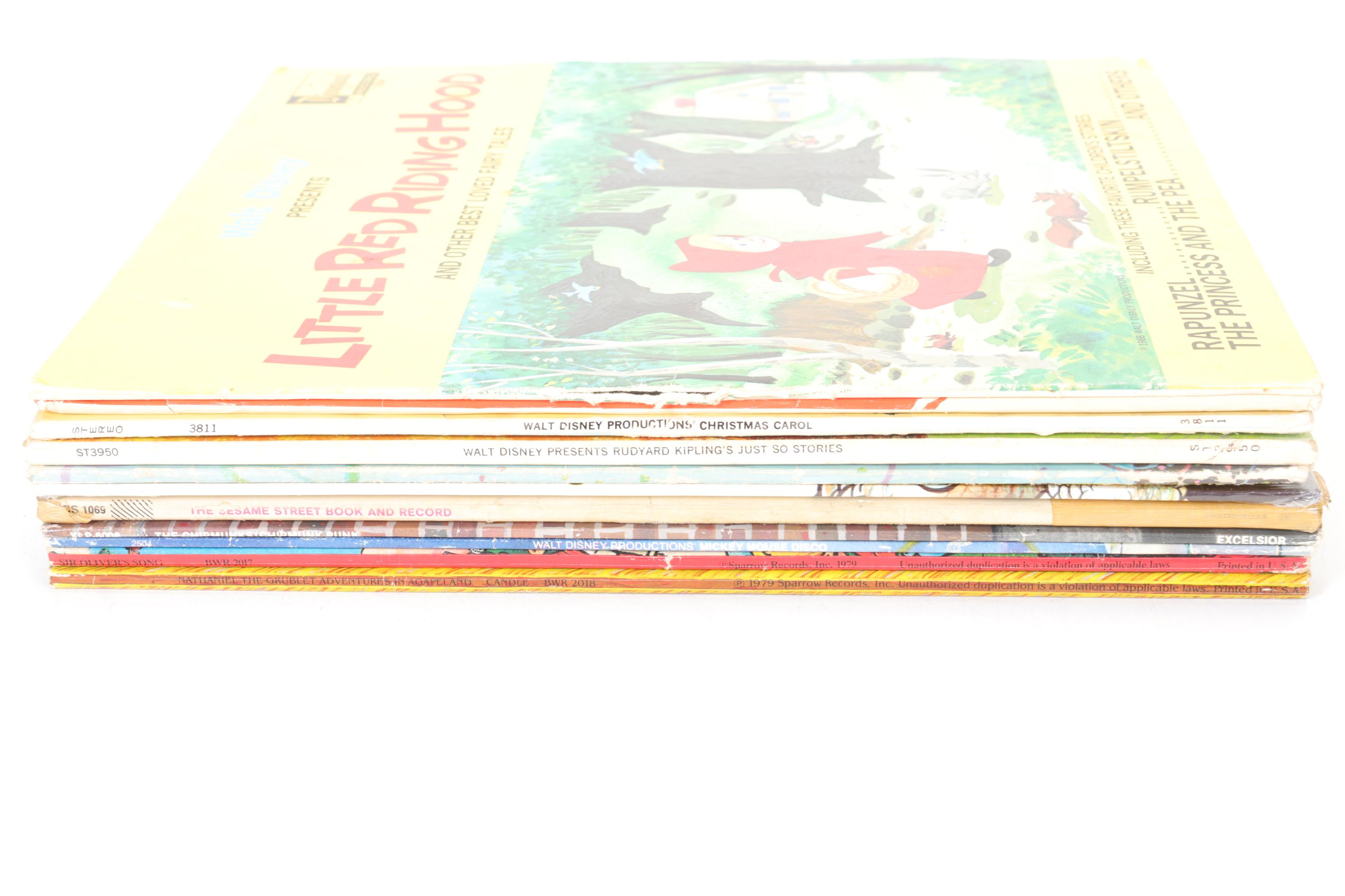 Children's Record Collection Featuring Mickey Mouse, Sesame Street and More