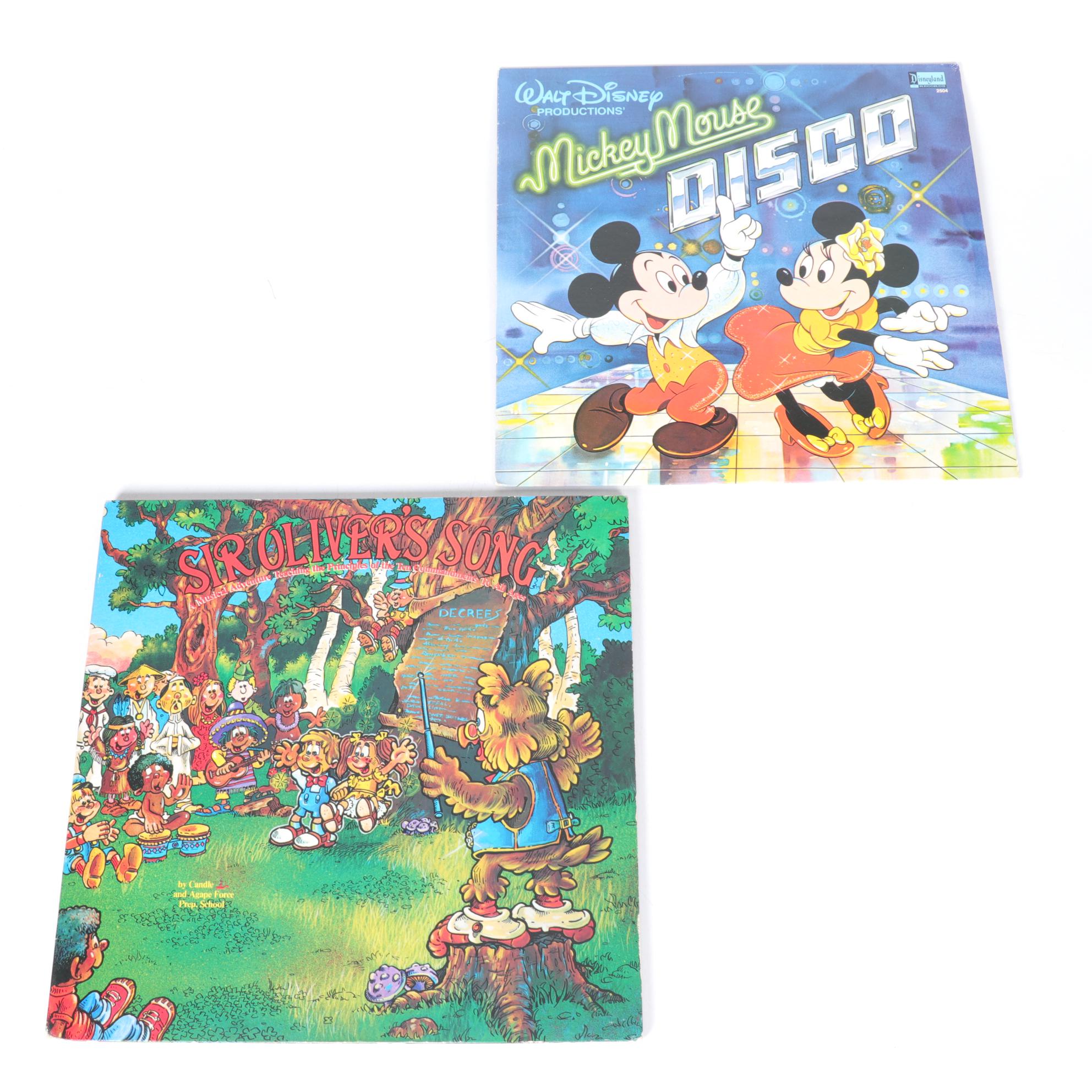 Children's Record Collection Featuring Mickey Mouse, Sesame Street and More