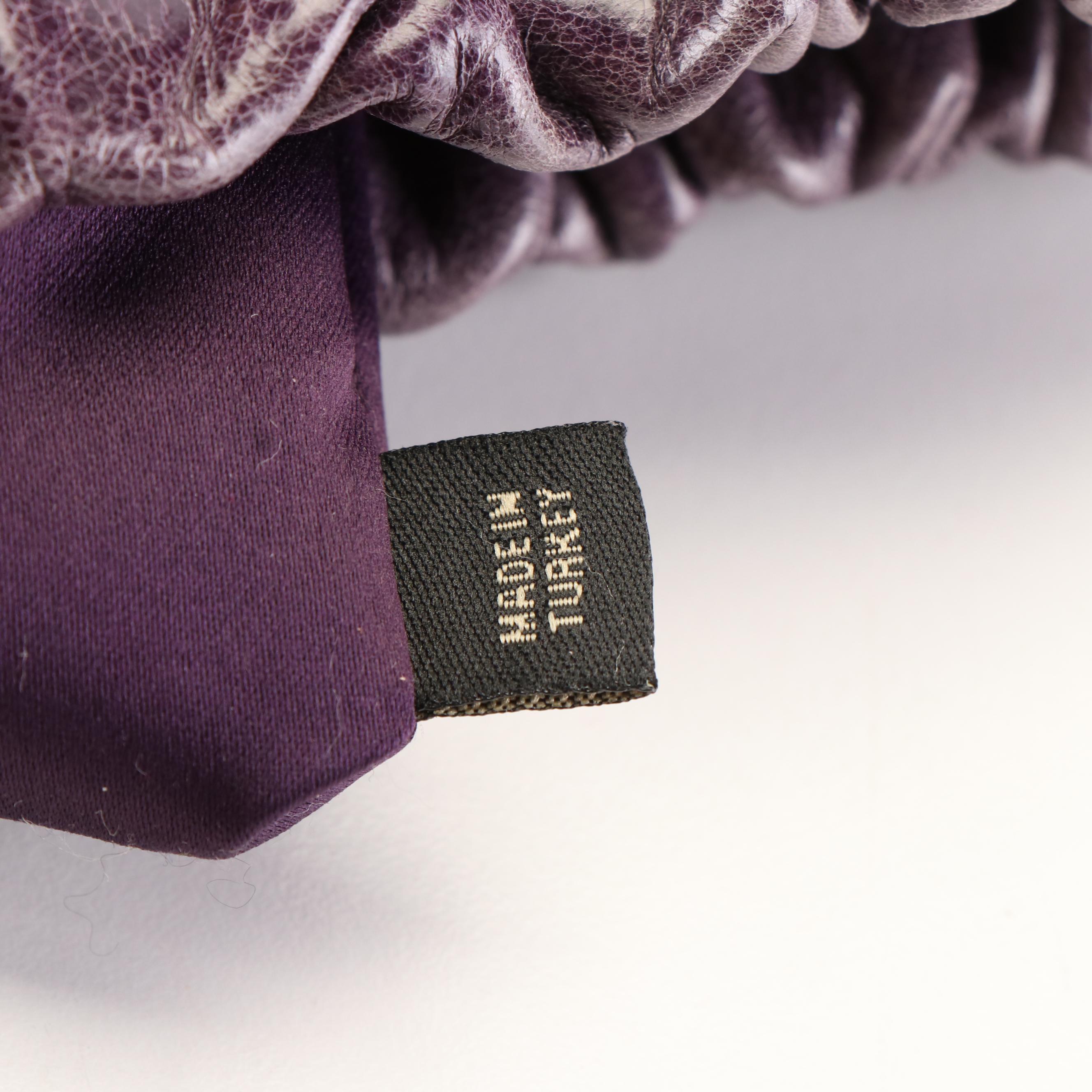 Miu Miu Top Handle Shopping Bag in Purple Vitello Lux Leather