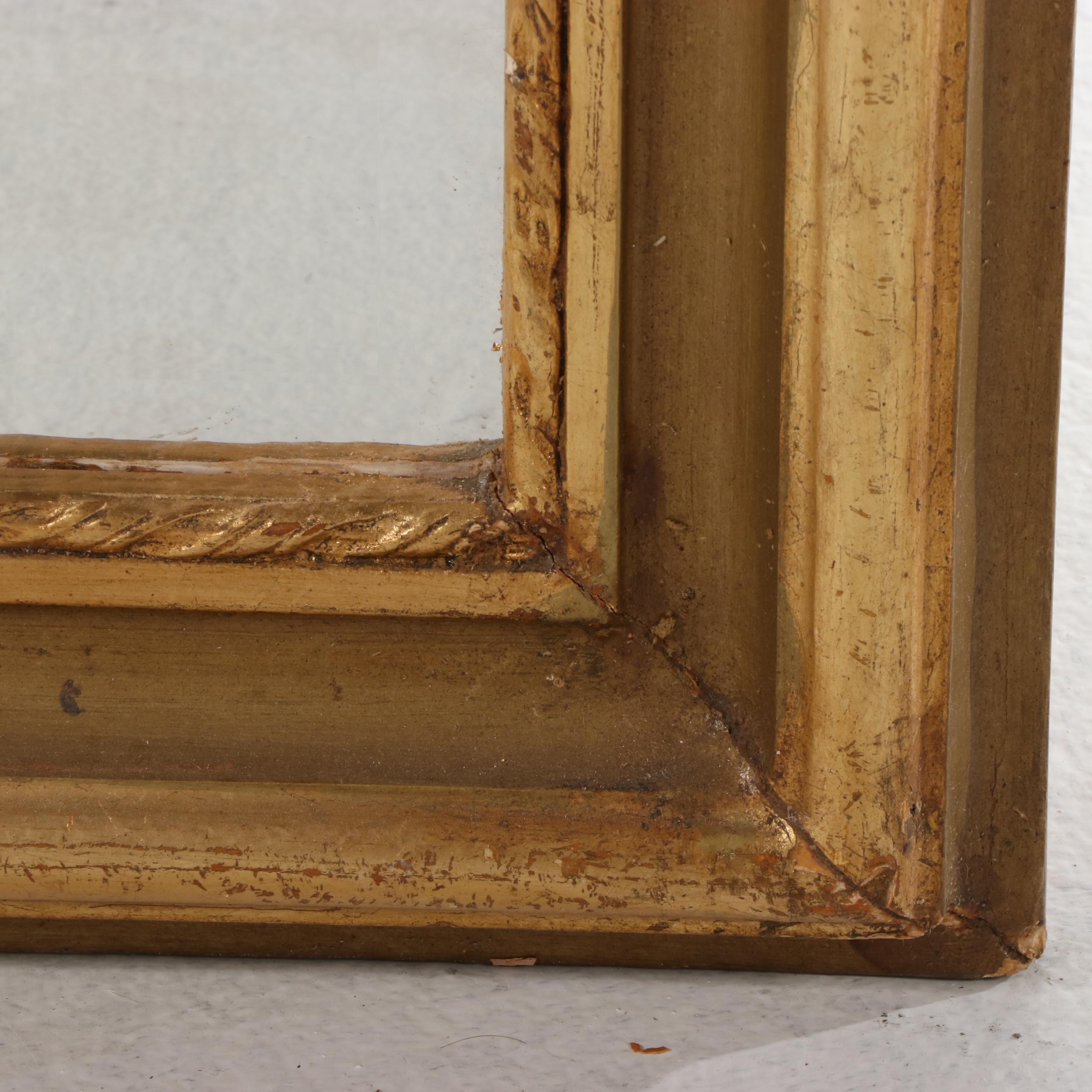 Louis Philippe Style Giltwood Floor Mirror