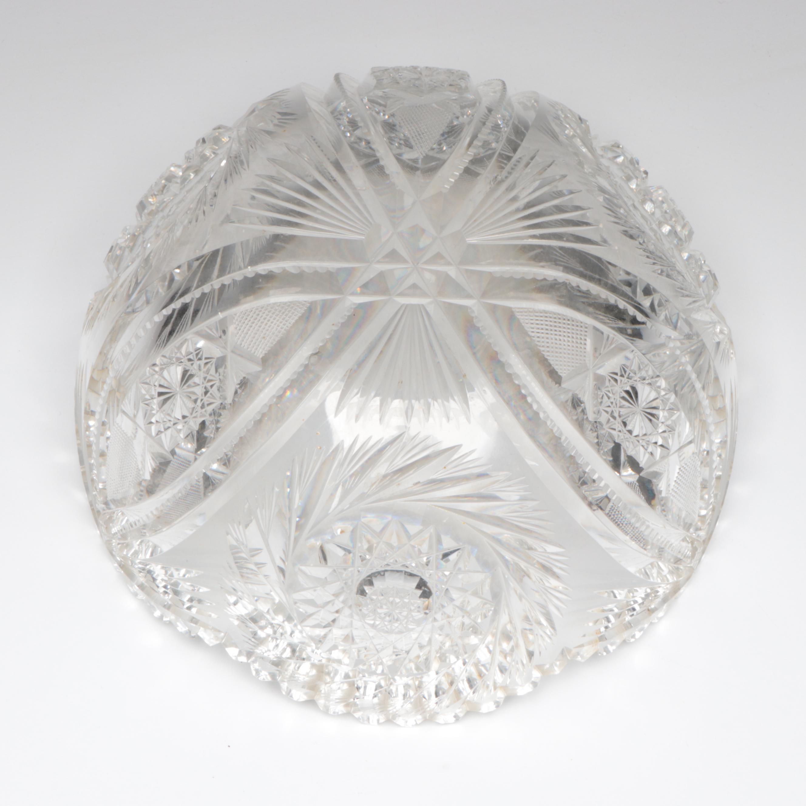 Bohemian Style Ruby Etched to Clear Wine Glasses with Brilliant Style Bowl