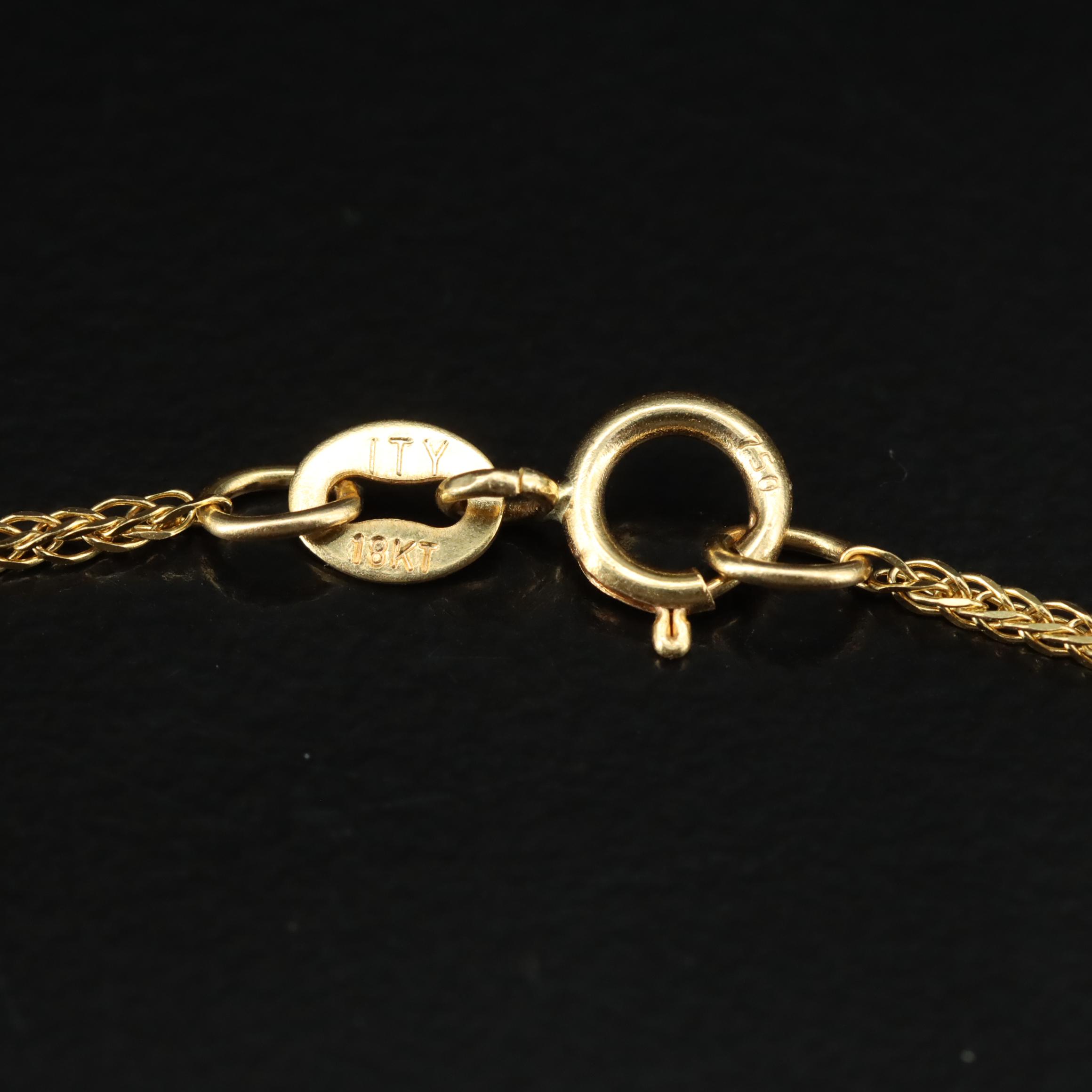 18K Wheat Link Necklace
