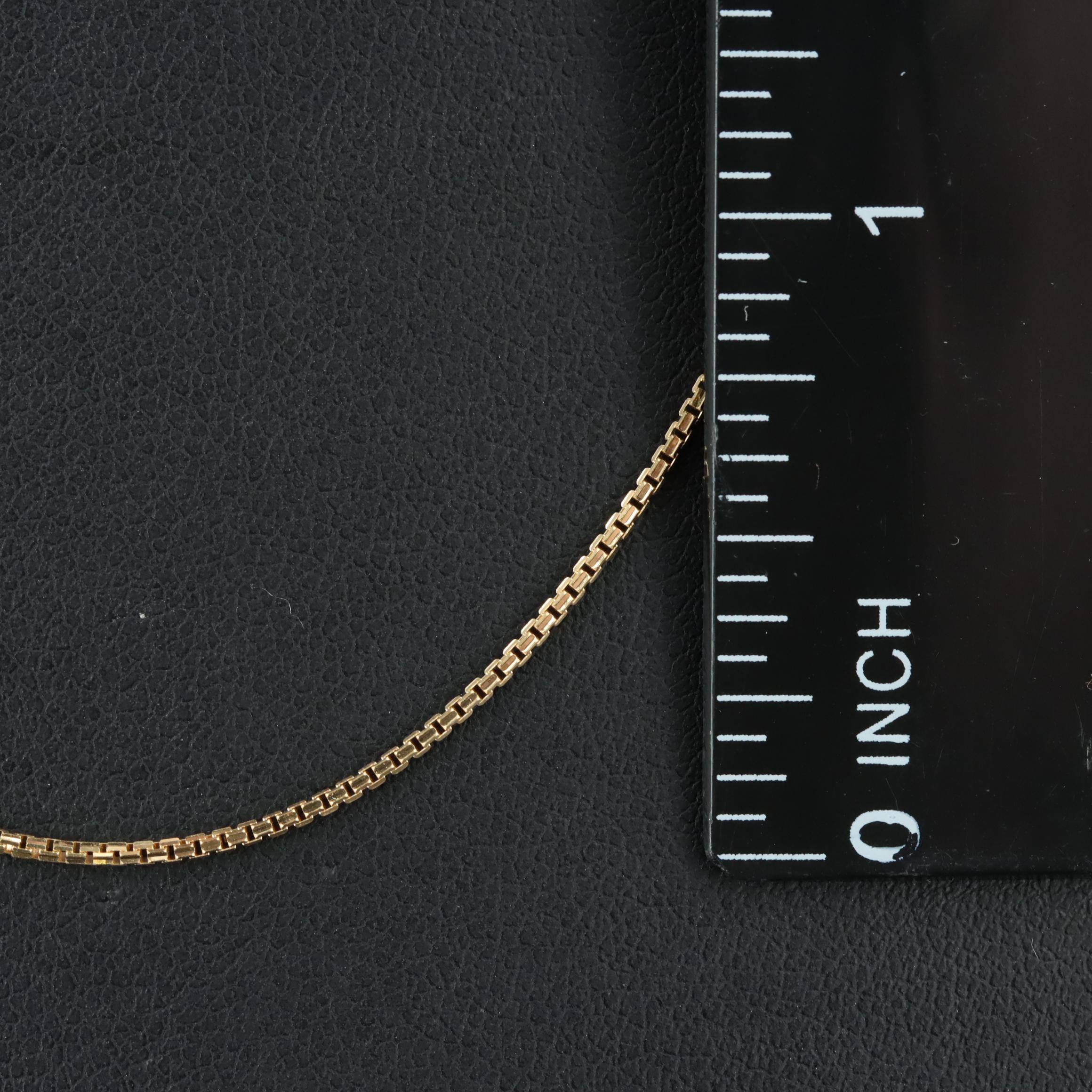 14K Box Chain Necklace