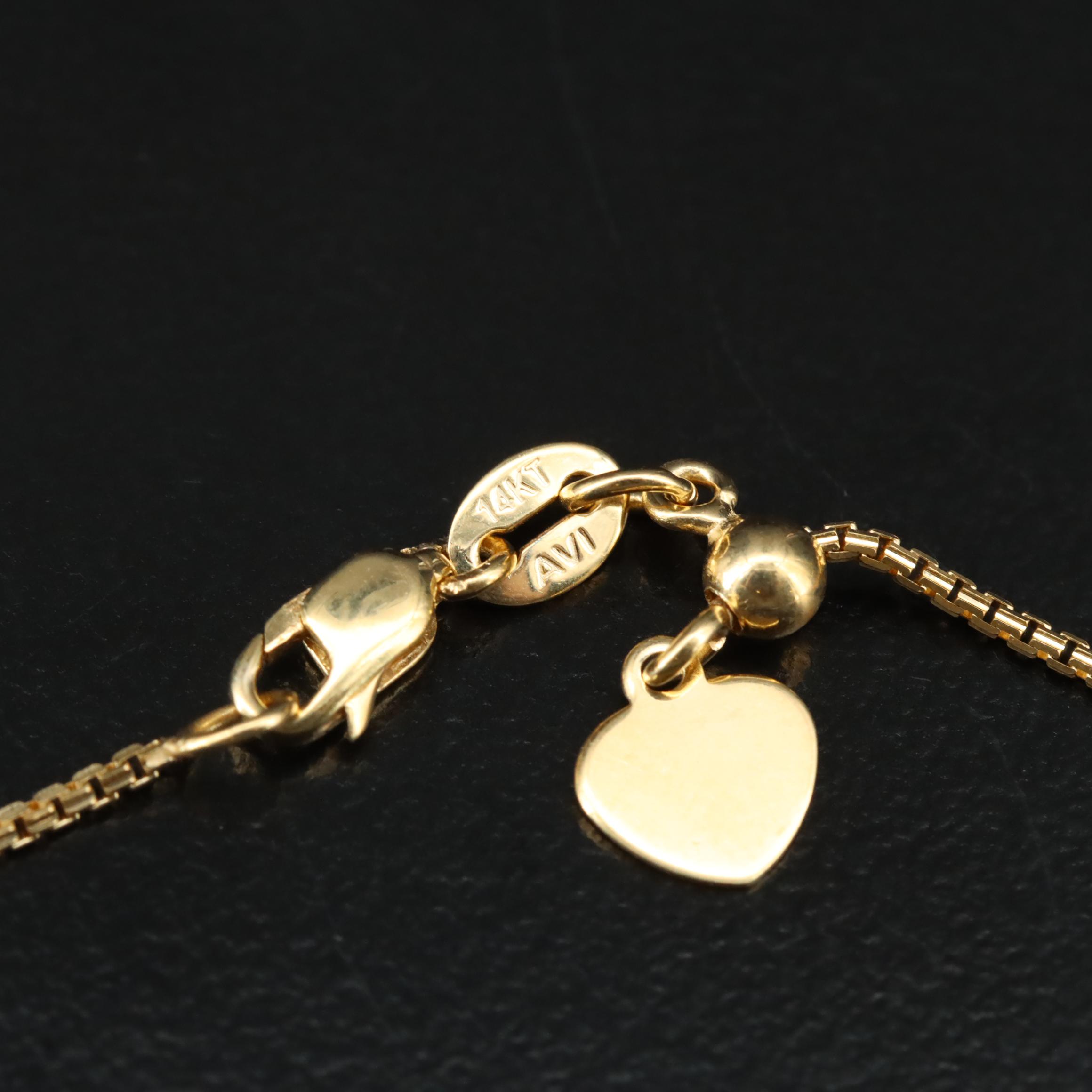 14K Box Chain Necklace