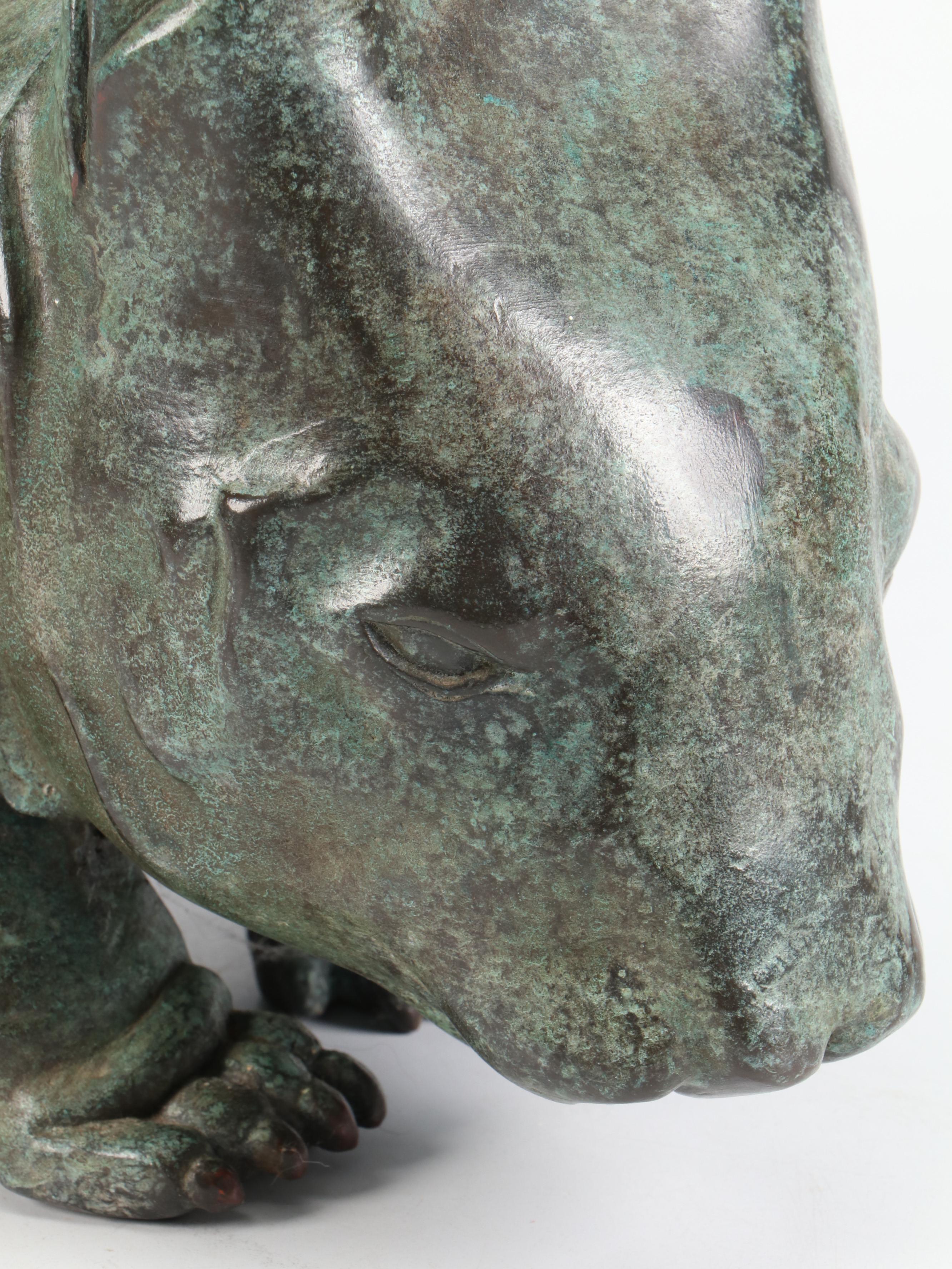 Sylvio Apponyi Cast Bronze "Wombat Junior" L/E Sculpture, 1998