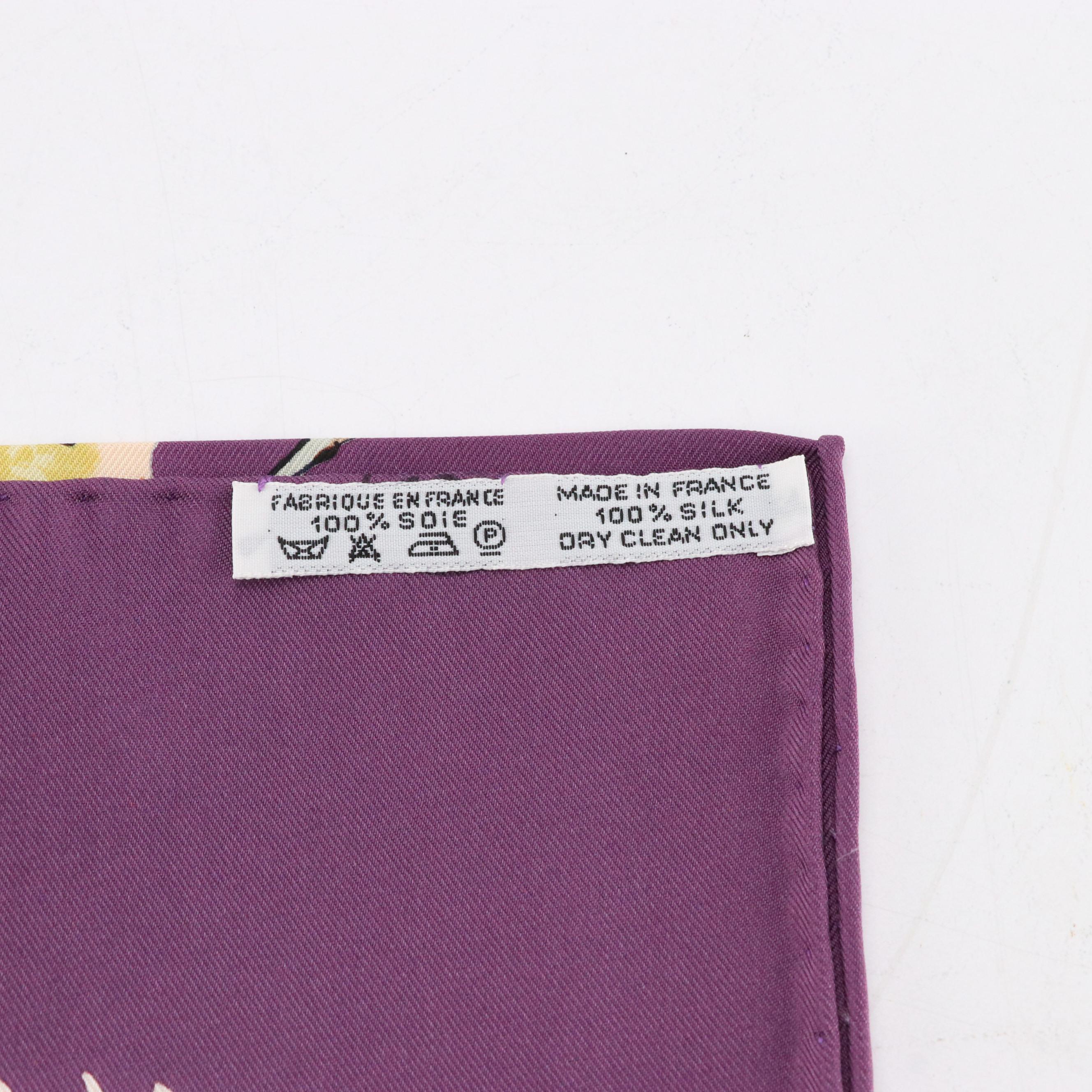 Hermès "Africa" Scarf 90 in Silk Twill