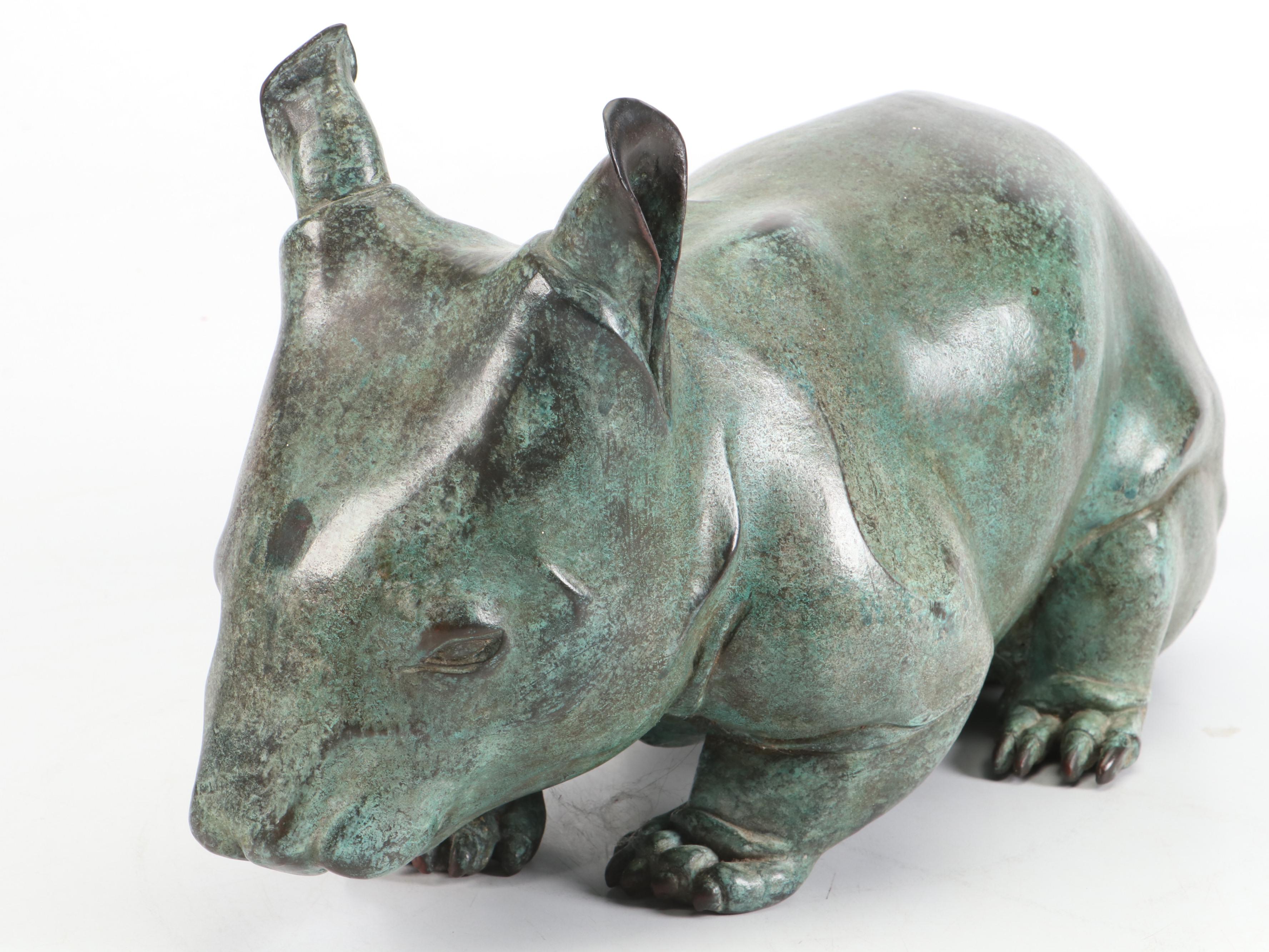 Sylvio Apponyi Cast Bronze "Wombat Junior" L/E Sculpture, 1998