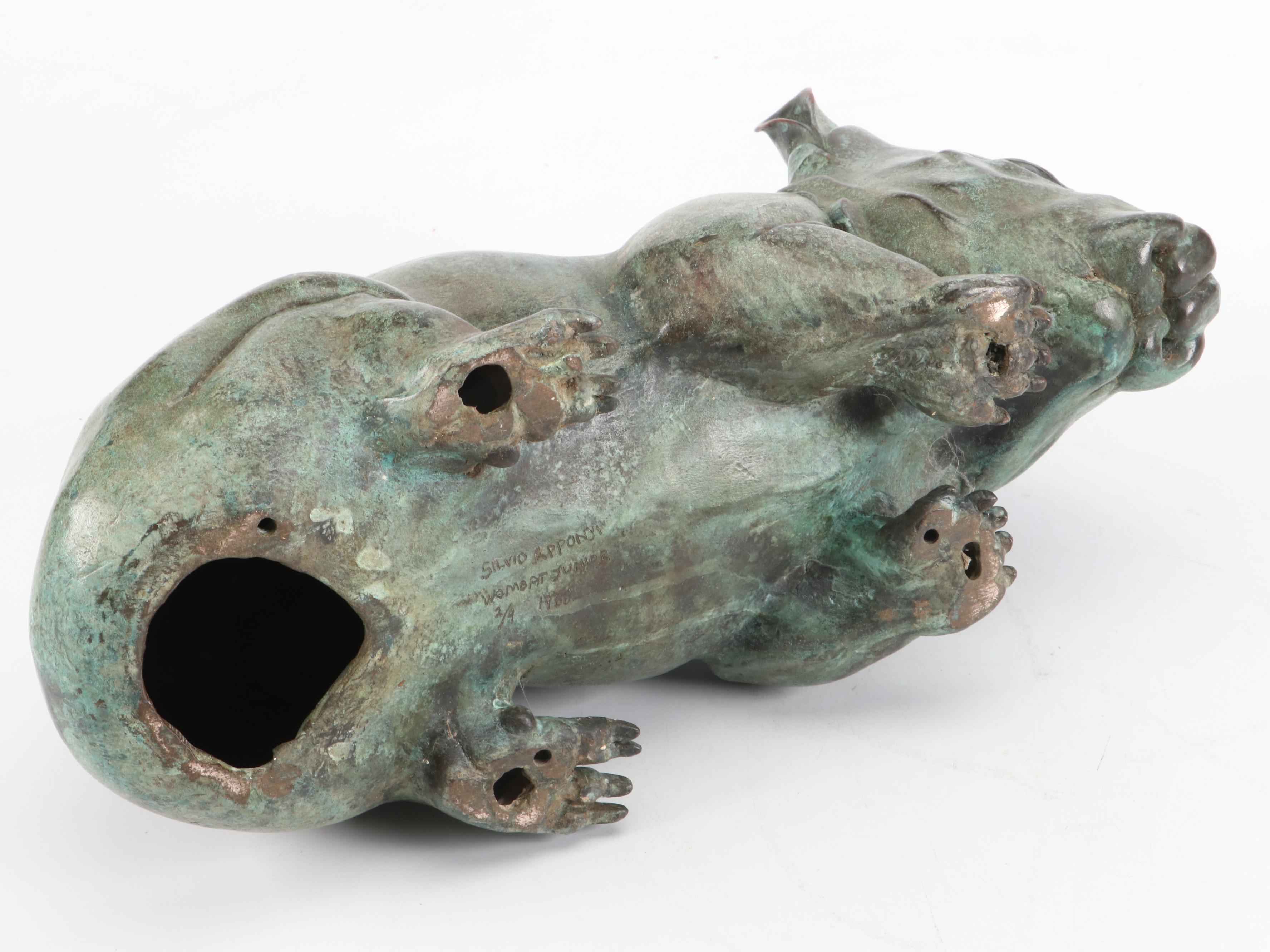 Sylvio Apponyi Cast Bronze "Wombat Junior" L/E Sculpture, 1998