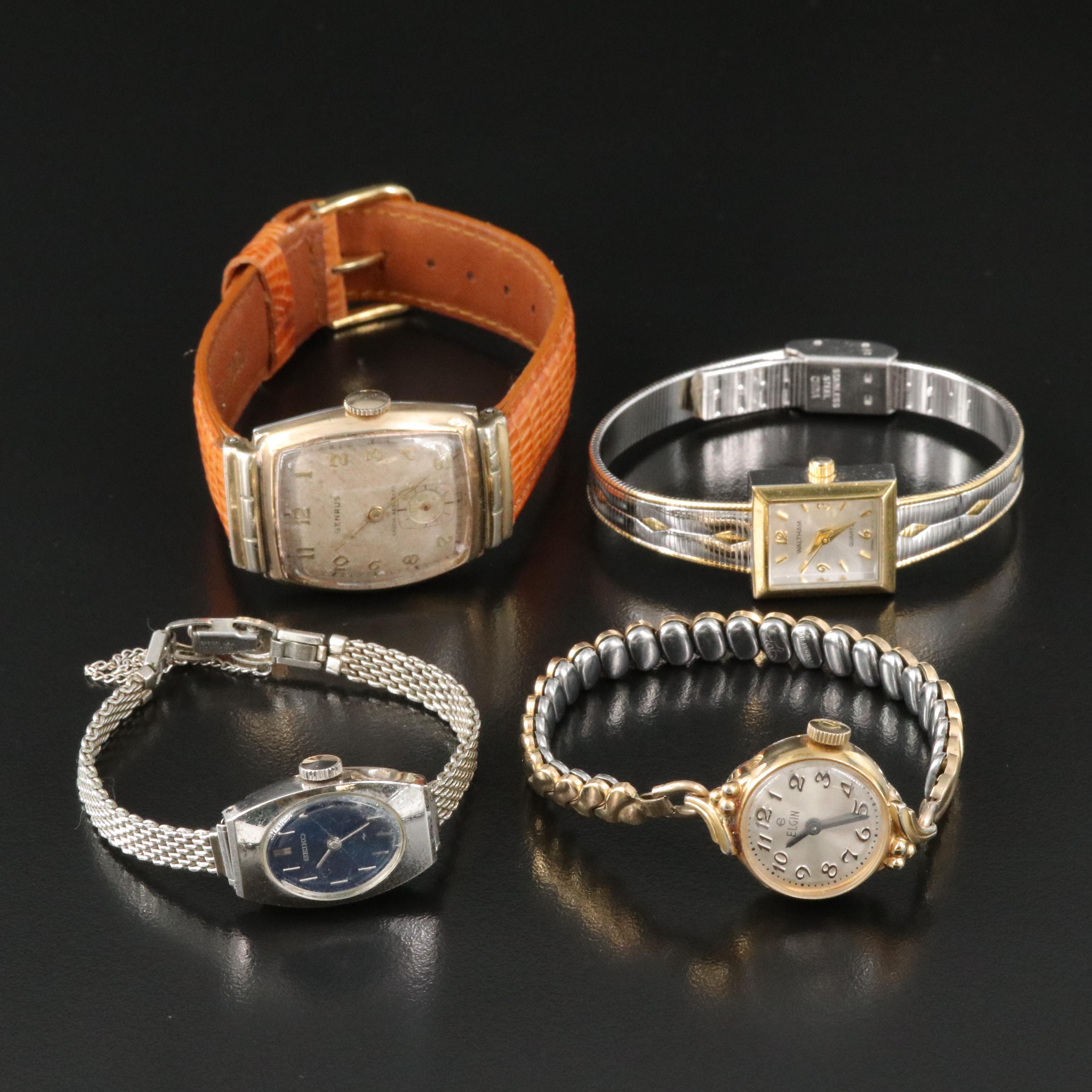 Vintage Seiko, Benrus, Elgin, & Waltham Wristwatches Everything But