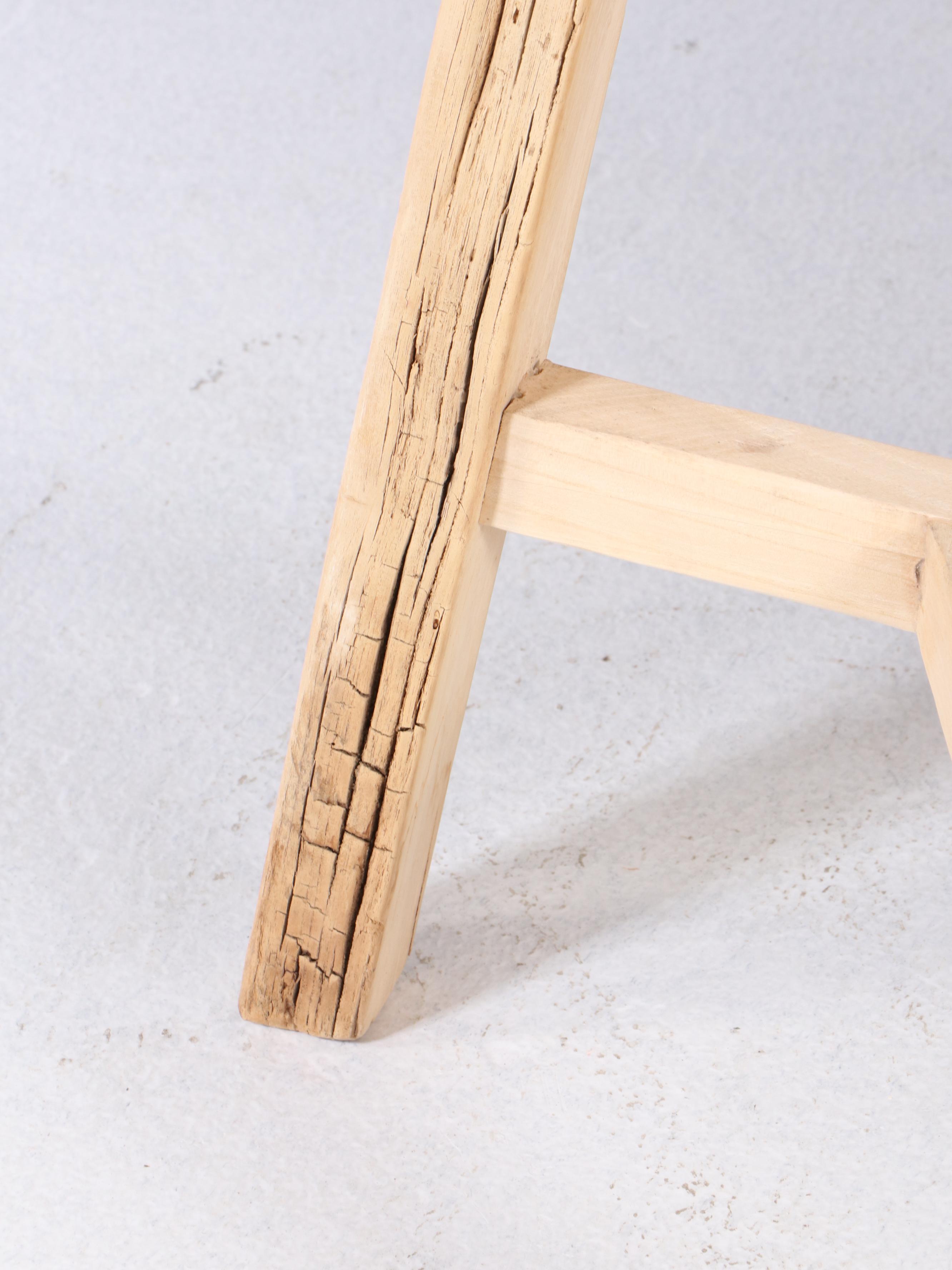 Pair of Rustic Style Wood Slab Barstools Everything But The House