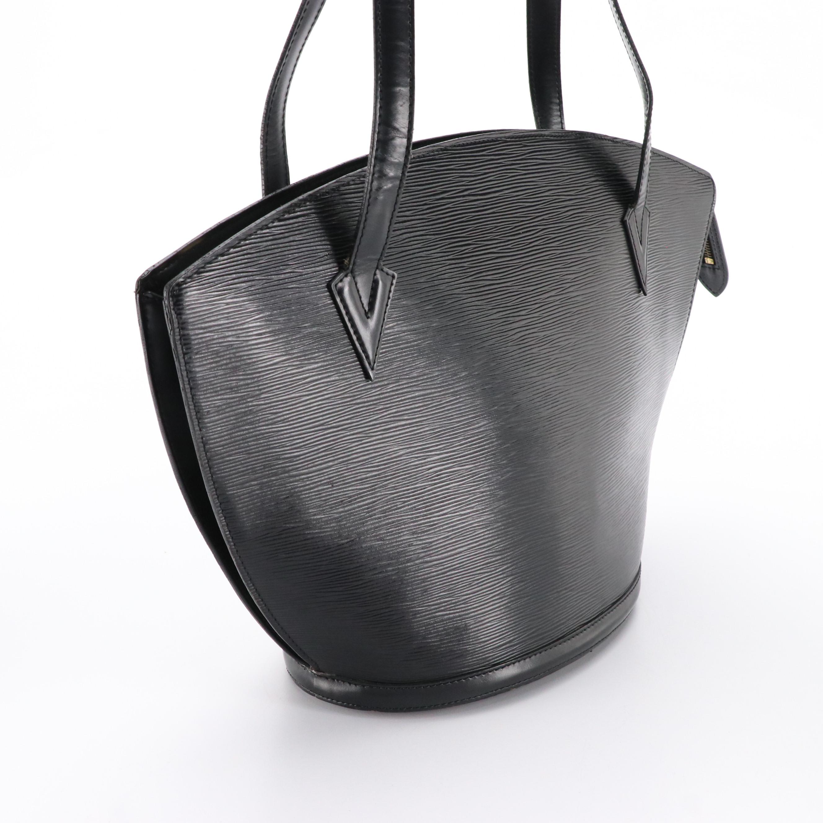 Louis Vuitton Saint Jacques GM Shoulder Bag in Black Epi Leather