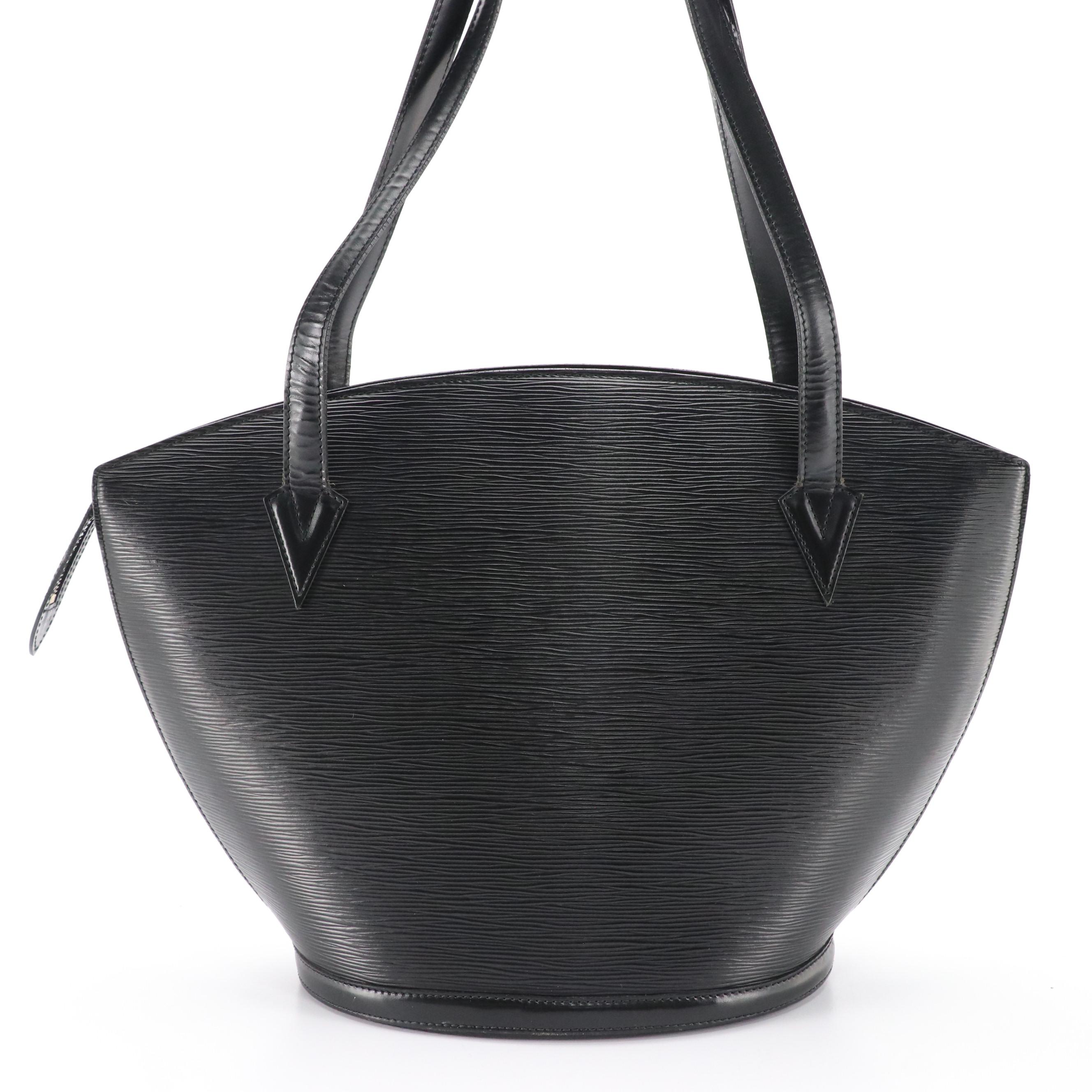 Louis Vuitton Saint Jacques GM Shoulder Bag in Black Epi Leather