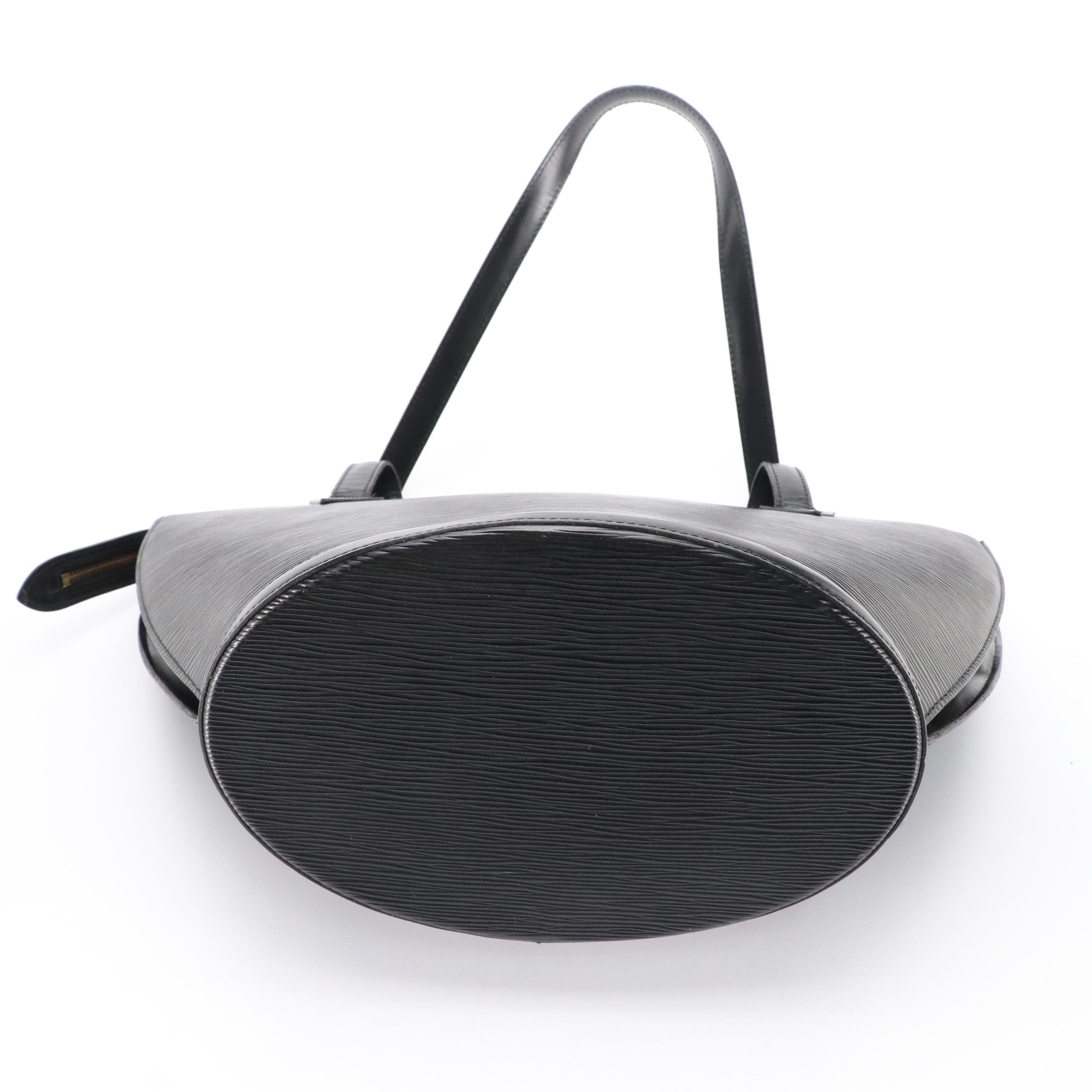 Louis Vuitton Saint Jacques GM Shoulder Bag in Black Epi Leather