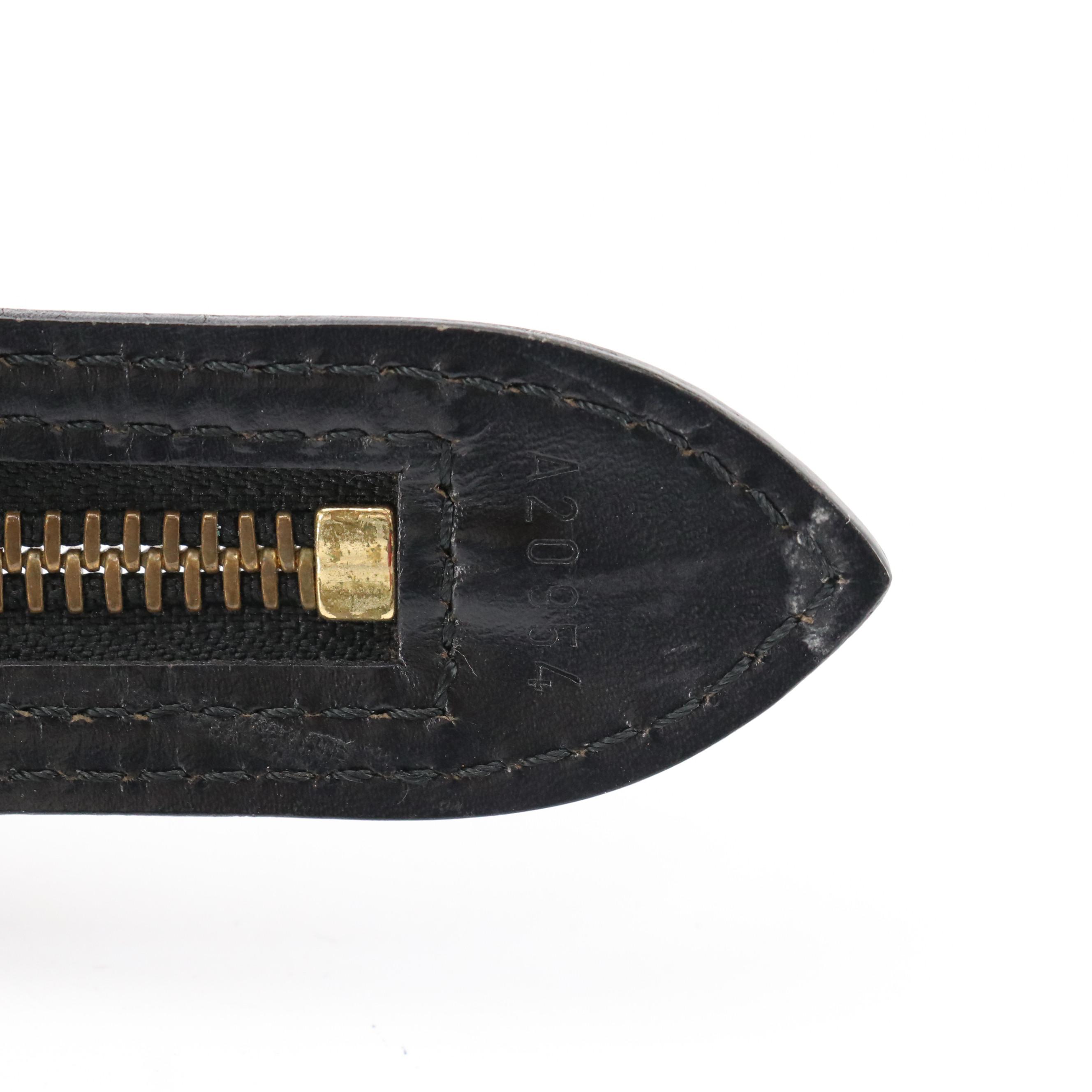 Louis Vuitton Saint Jacques GM Shoulder Bag in Black Epi Leather