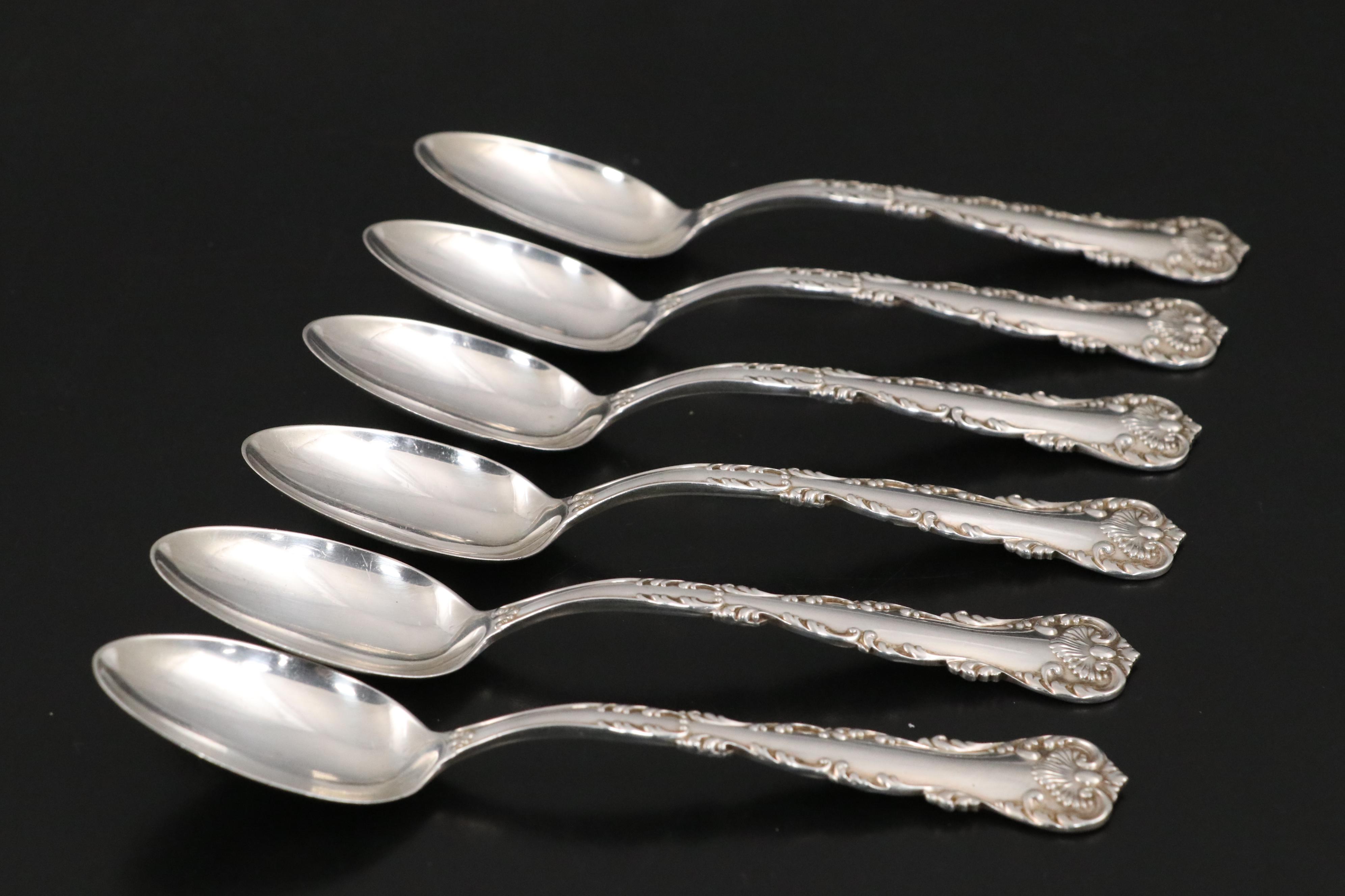Frank M. Whiting "NeapolitanKings Court" Sterling Teaspoons