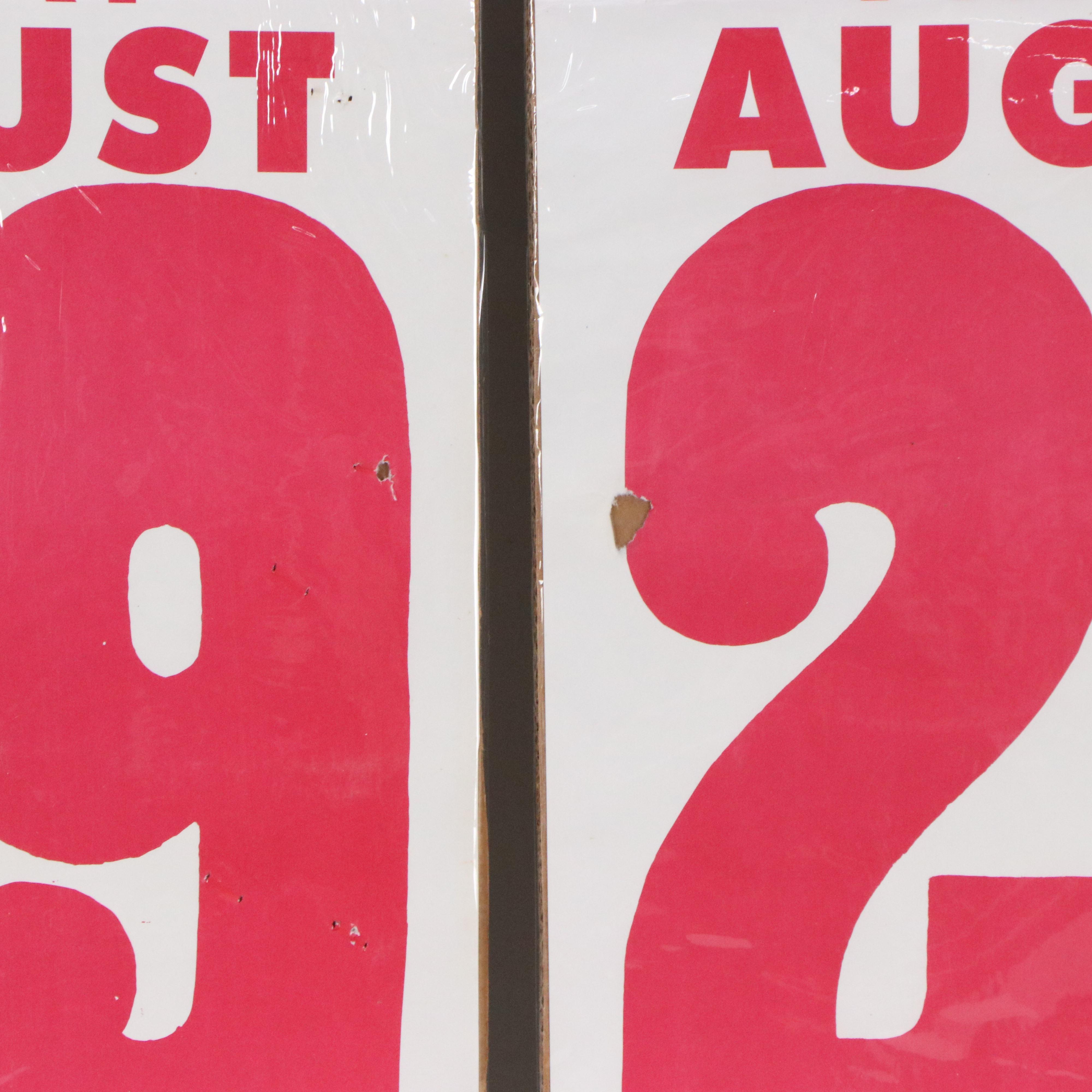 Kelly Miller Circus Showtime Serigraph Posters, Late 20th Century