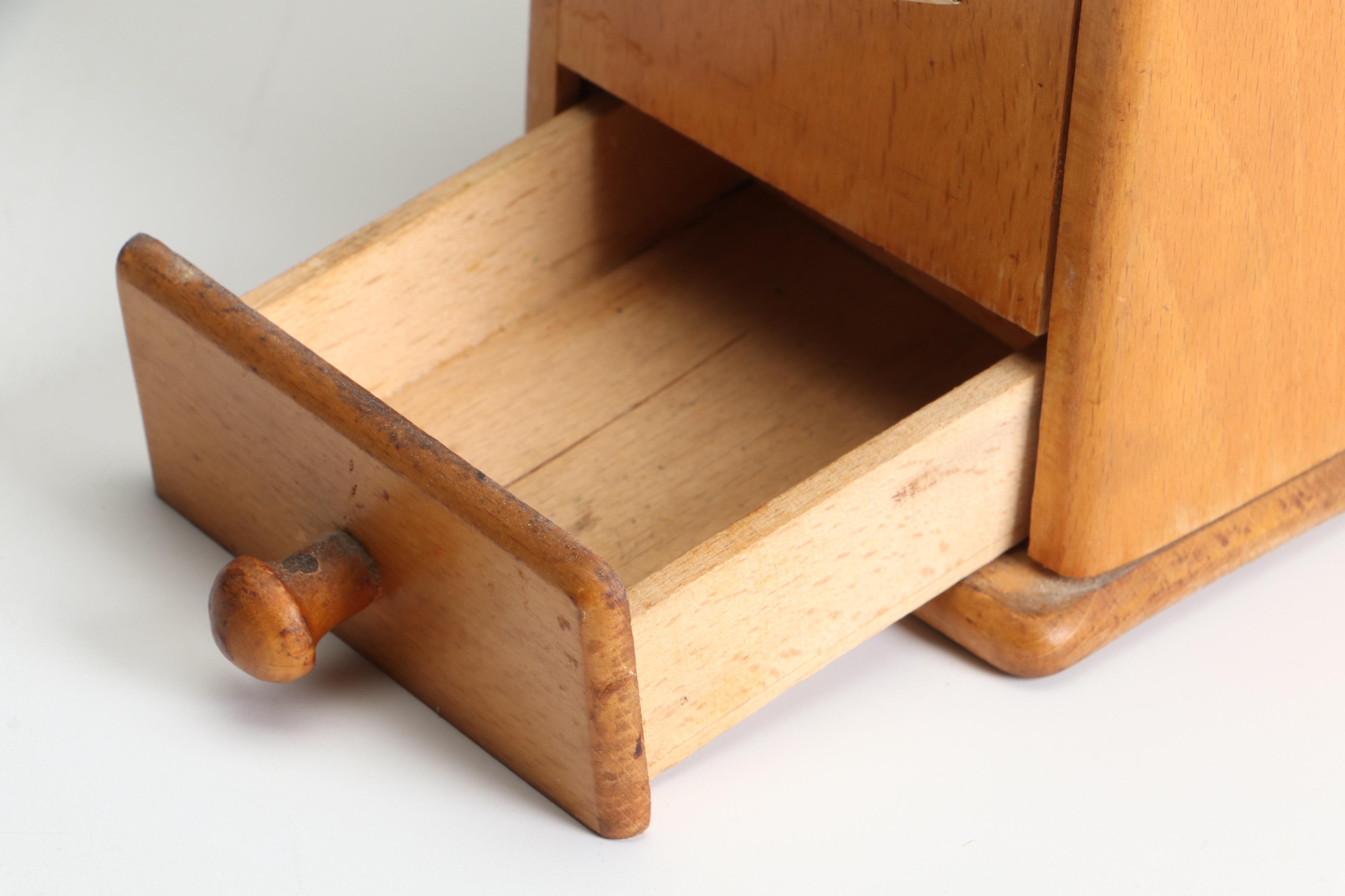 Haha German Coffee Grinder with Meat Grinder & Vintage Advert Style Serving Tray