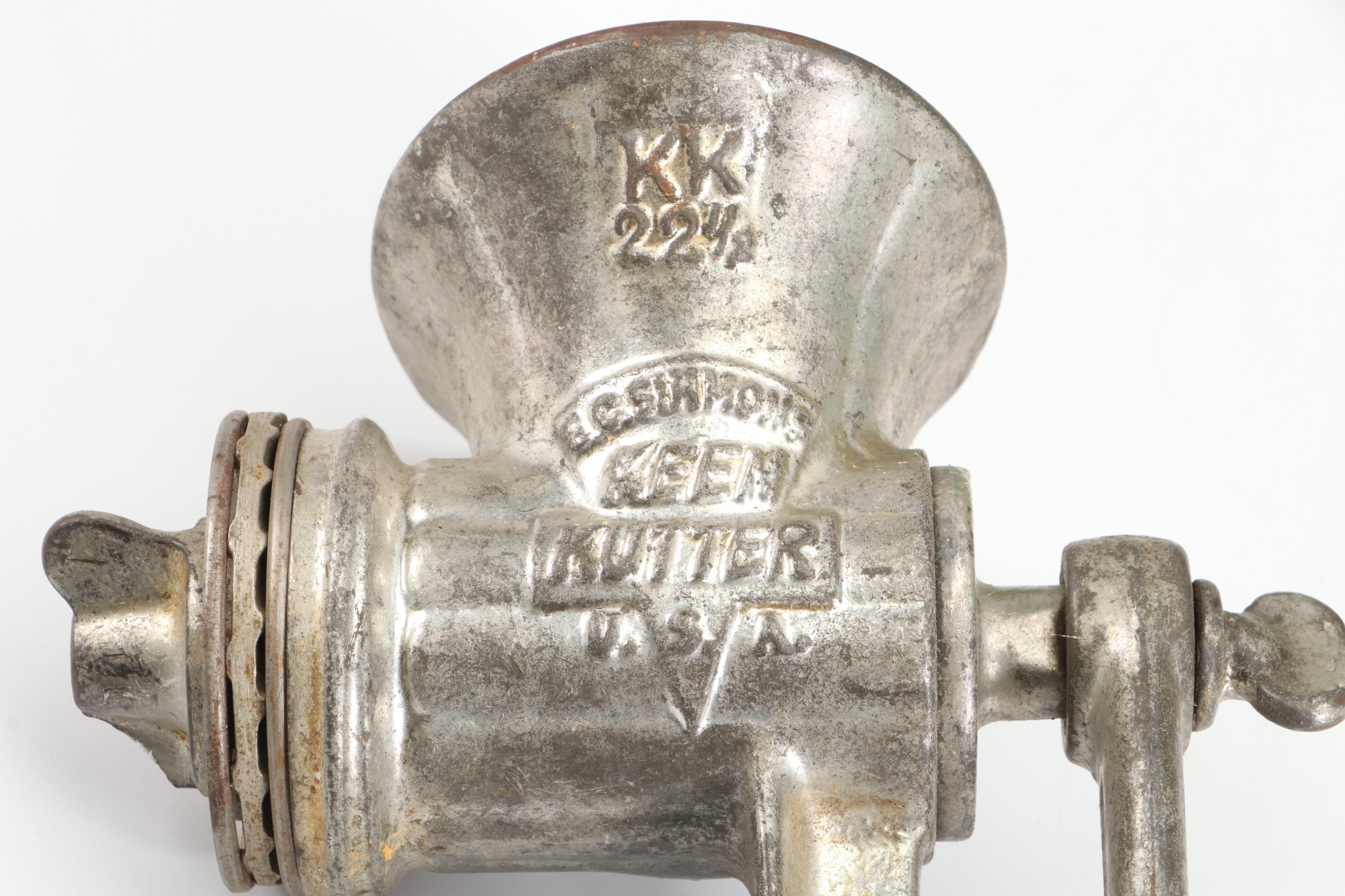 Haha German Coffee Grinder with Meat Grinder & Vintage Advert Style Serving Tray