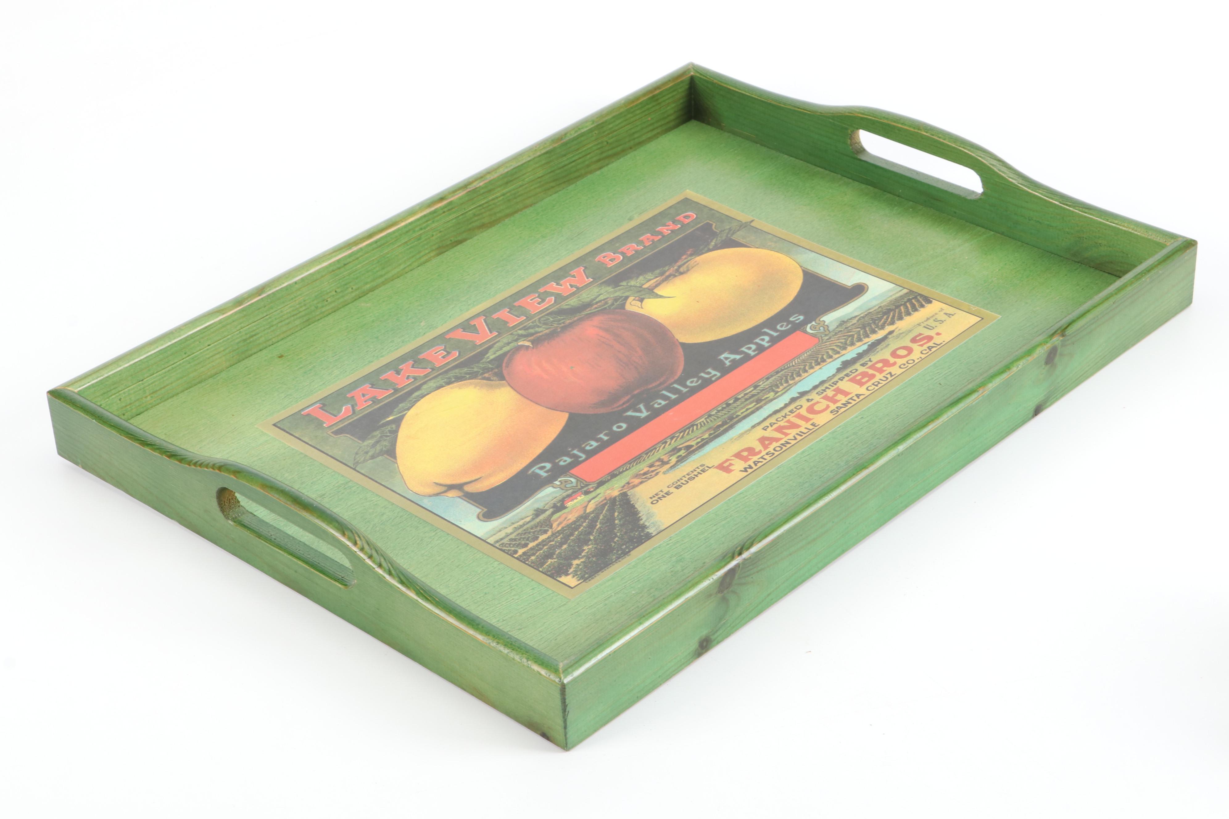 Haha German Coffee Grinder with Meat Grinder & Vintage Advert Style Serving Tray