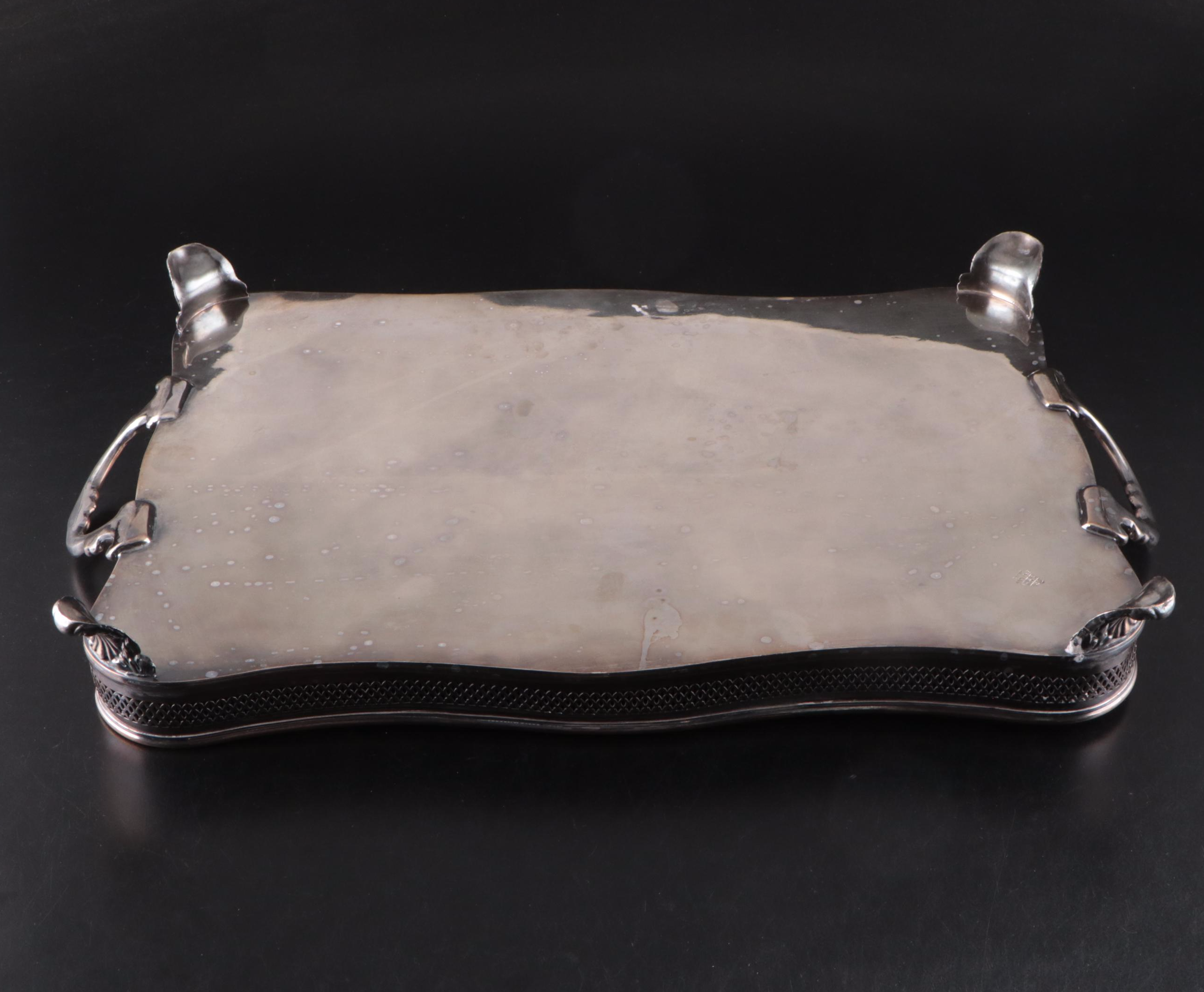 Warwick Silver Plate Footed Serving Tray