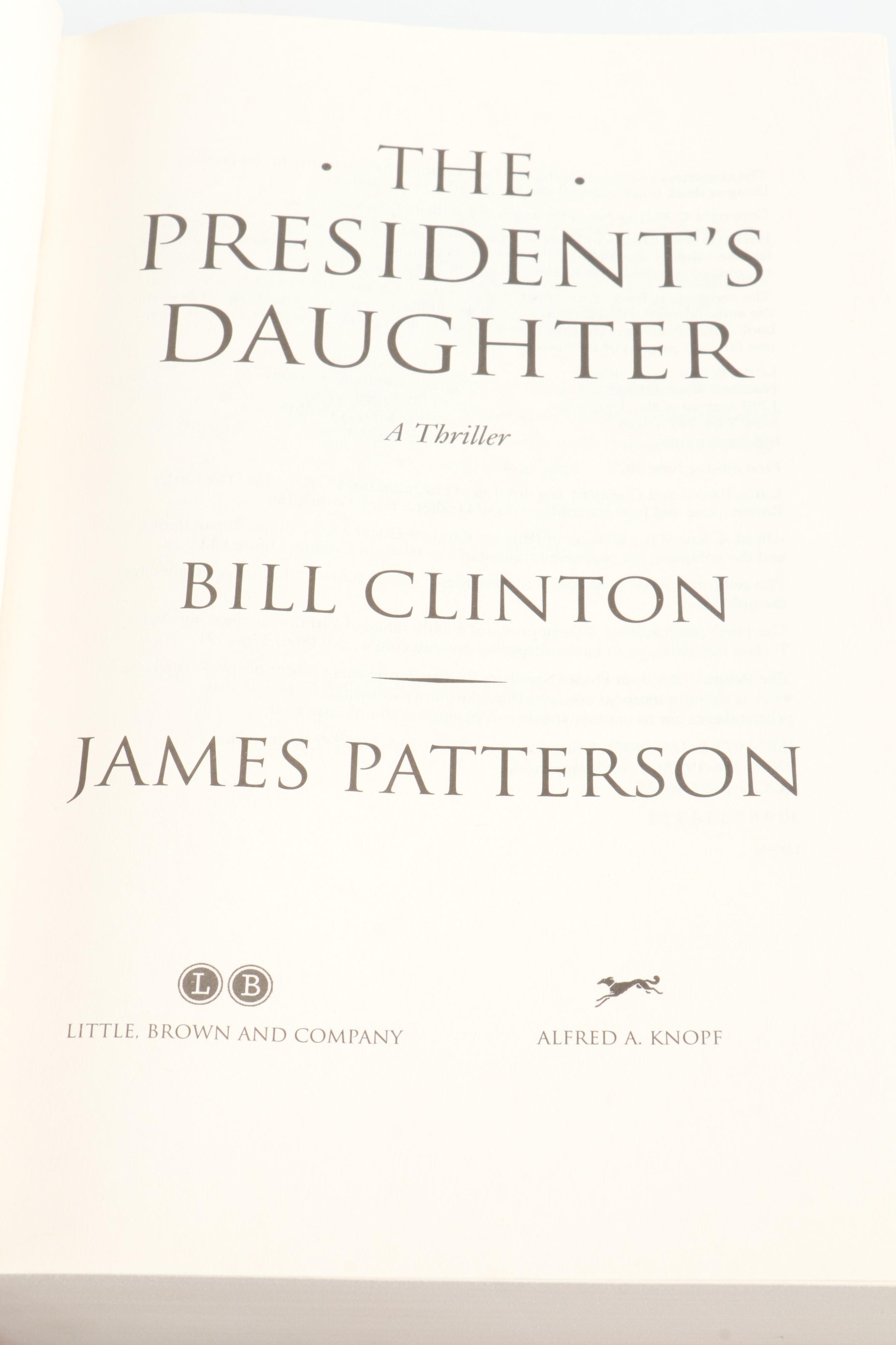 Bill Clinton and James Patterson Signed Book with Rudy Giuliani Signed Baseball