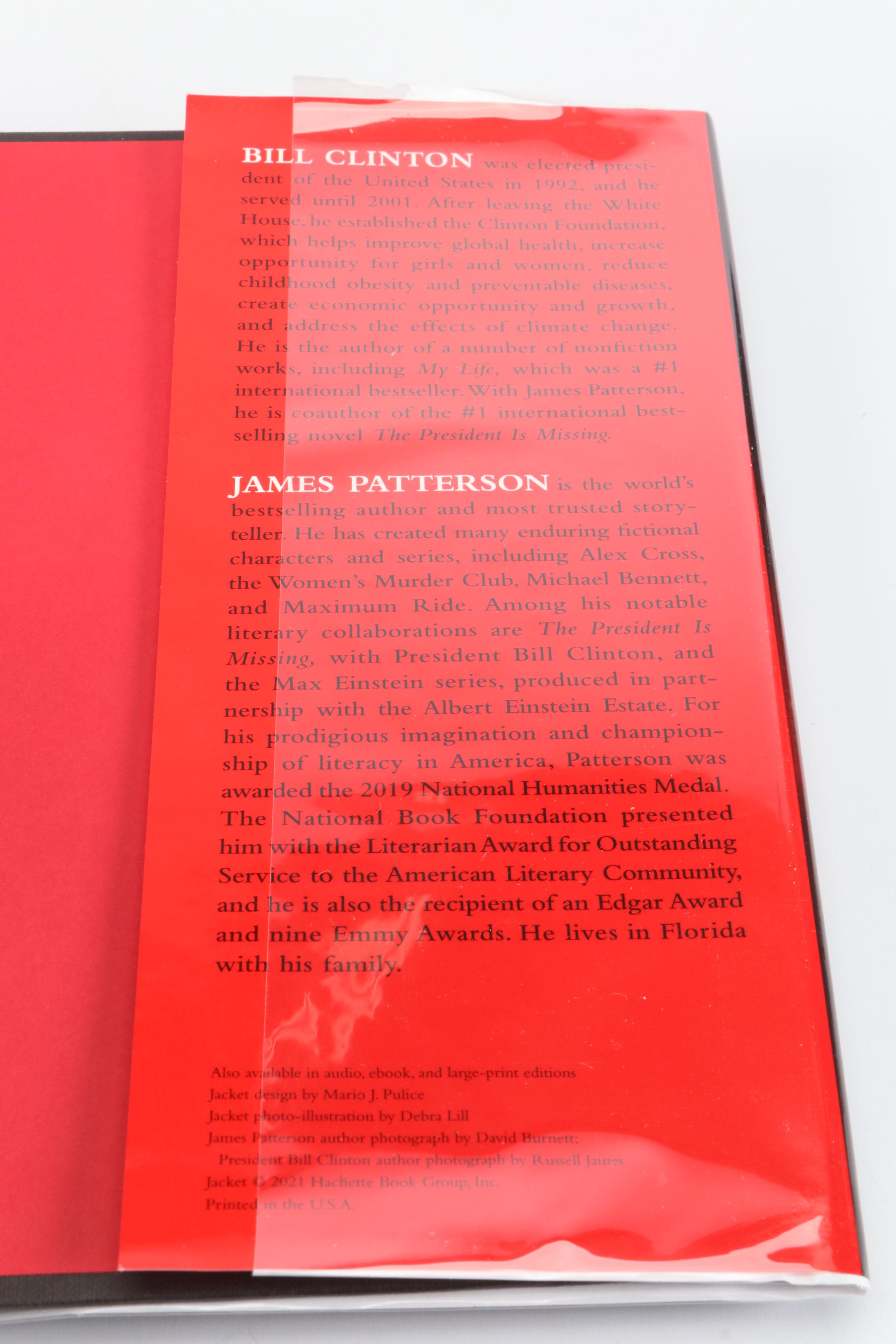 Bill Clinton and James Patterson Signed Book with Rudy Giuliani Signed Baseball