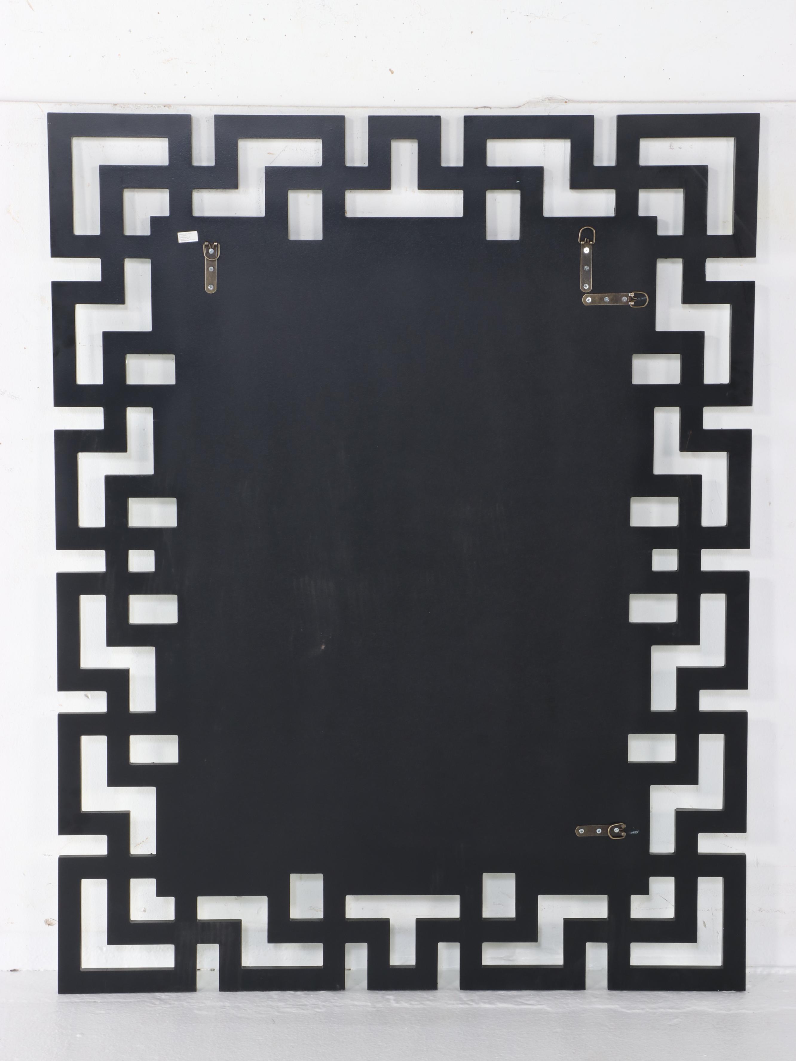 Z Gallerie Interlocking Greek Key Motif Wall Mirror