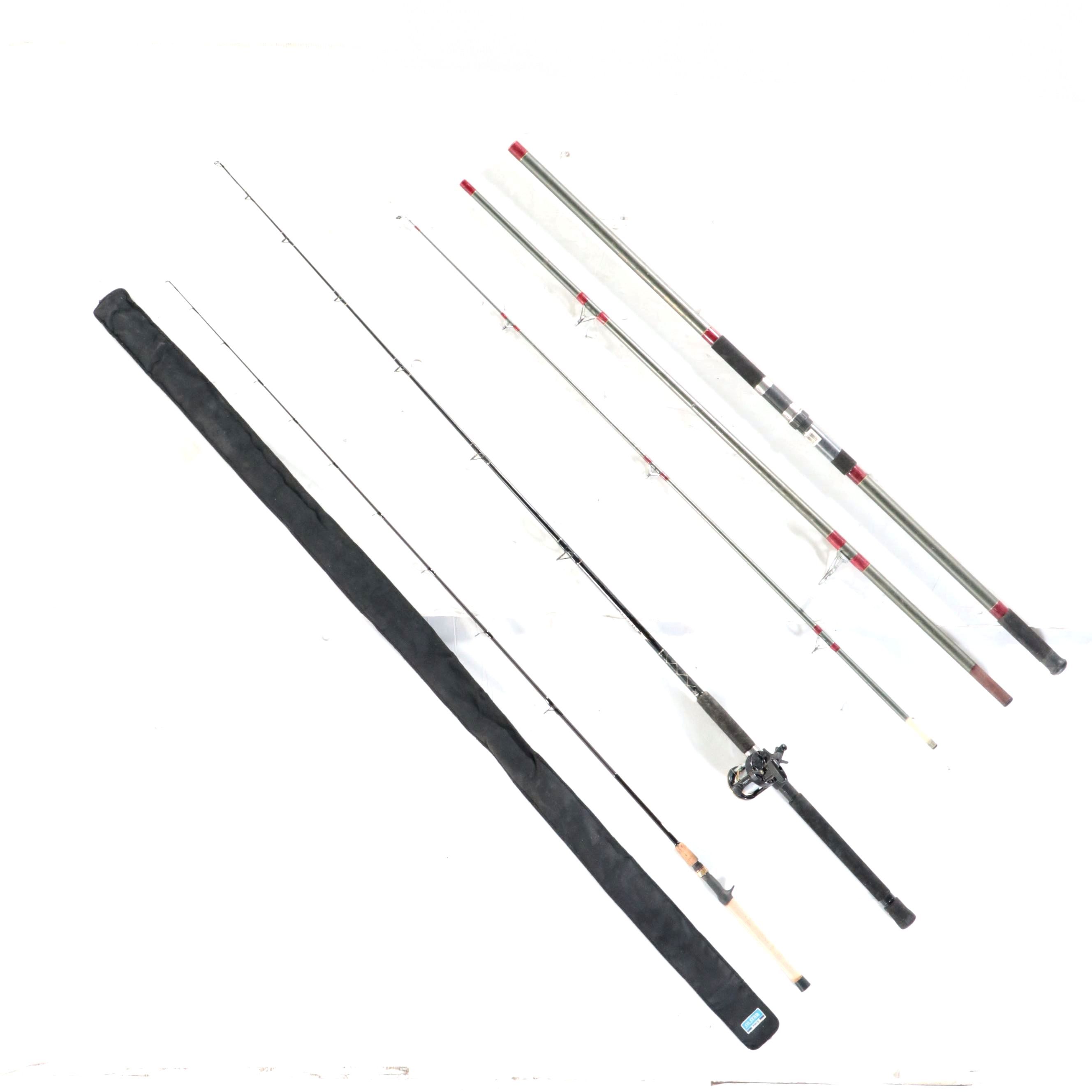 Okuma Diezel with Pinnacle Rod and Reel, Silstar Canvas Sleeve and More