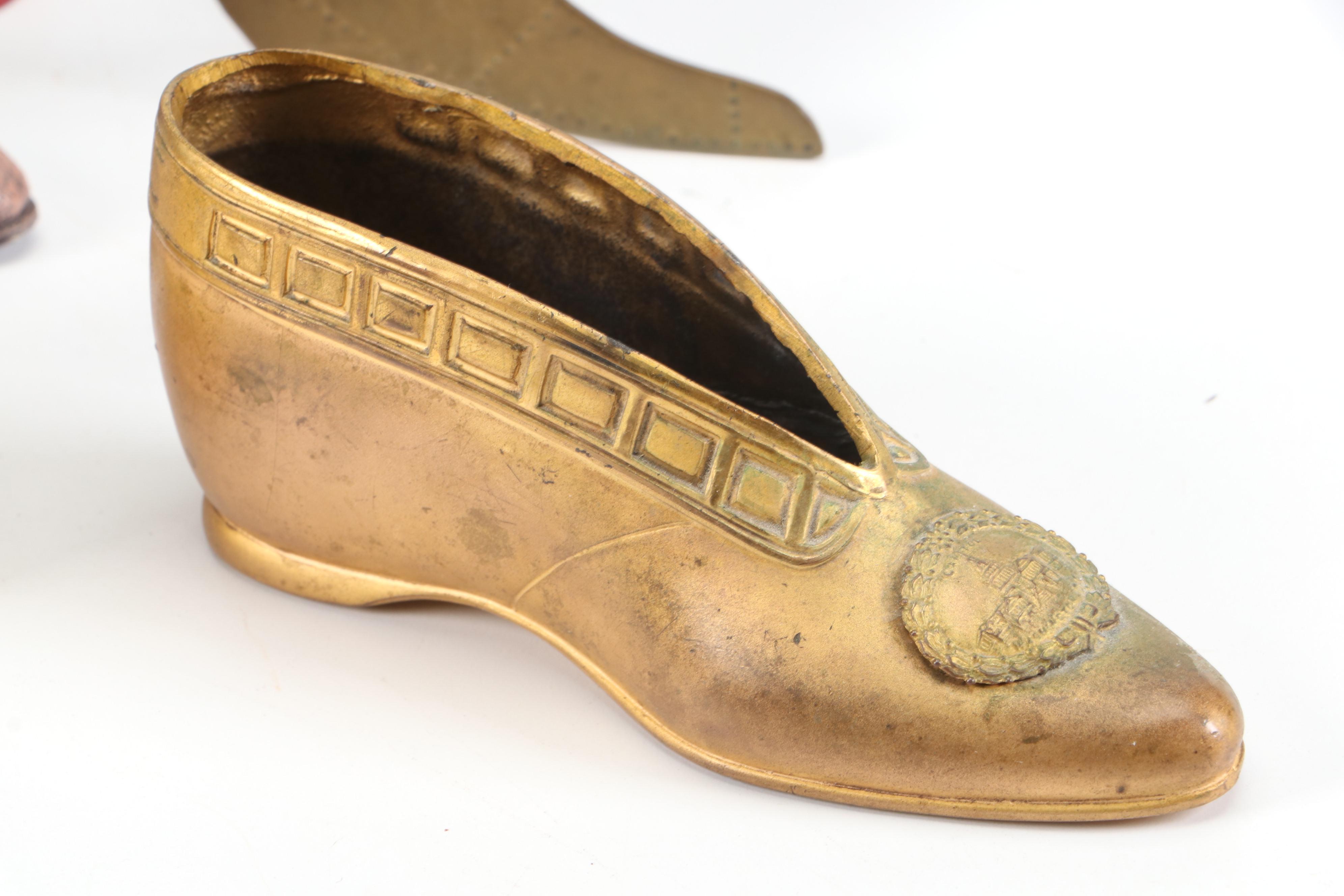 Popular Imports Inc. Boot Figurines, Lansdown Clock and Japanese Decorative Box