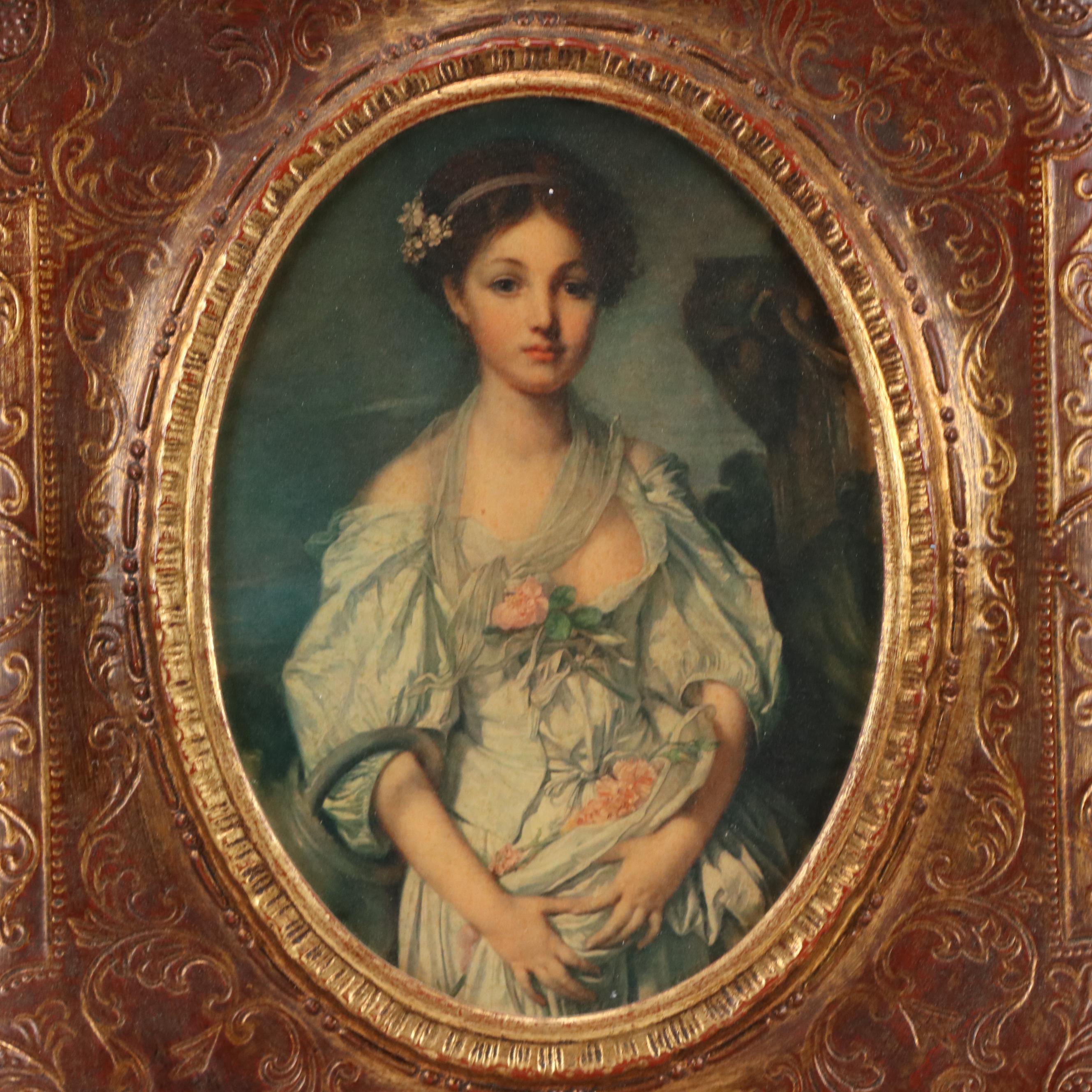 Collotype After Jean-Baptiste Greuze "La Cruche Cassée," Late 19th Century