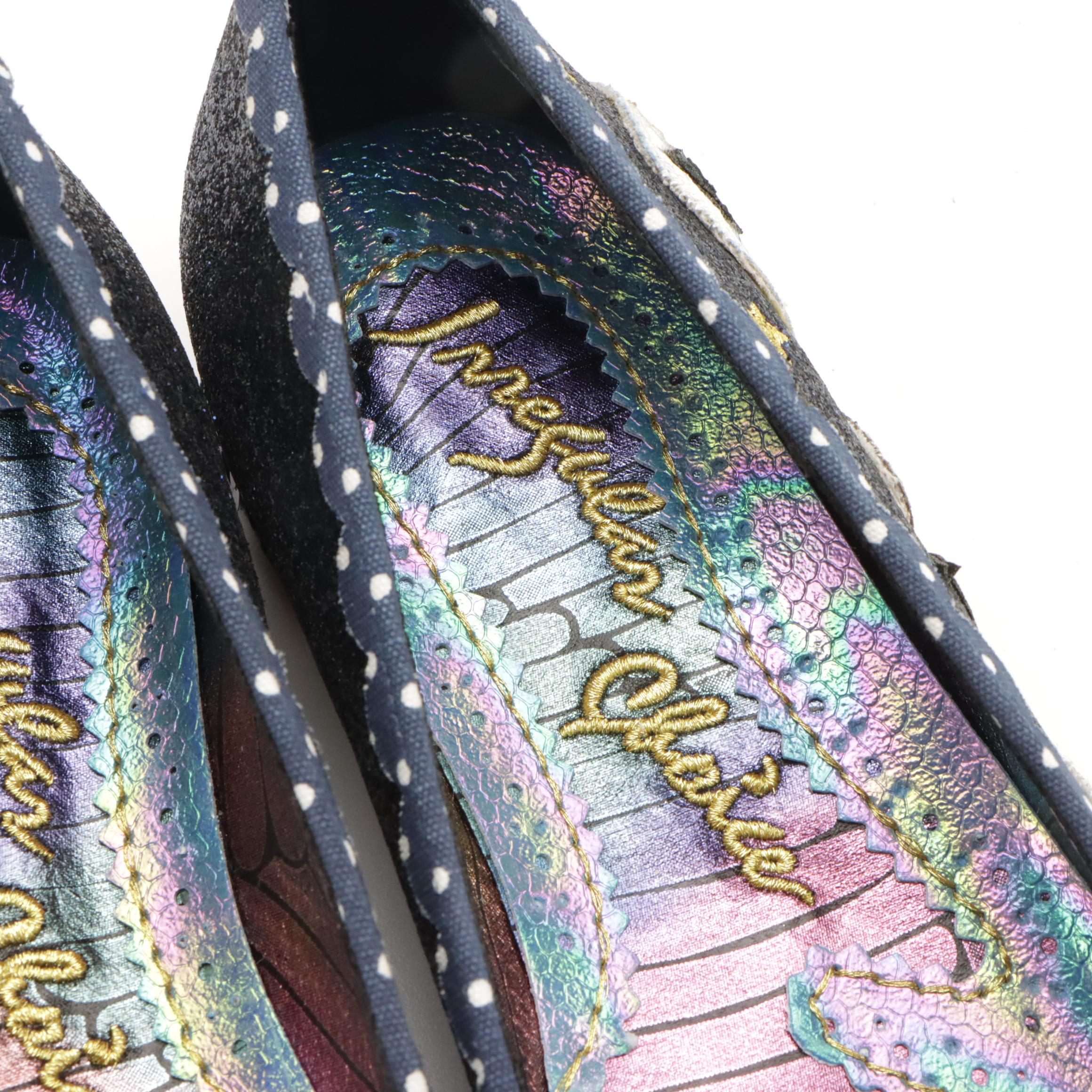 Irregular Choice "Coochy Coo" and "Binksy Bear" Embellished Flats in Boxes